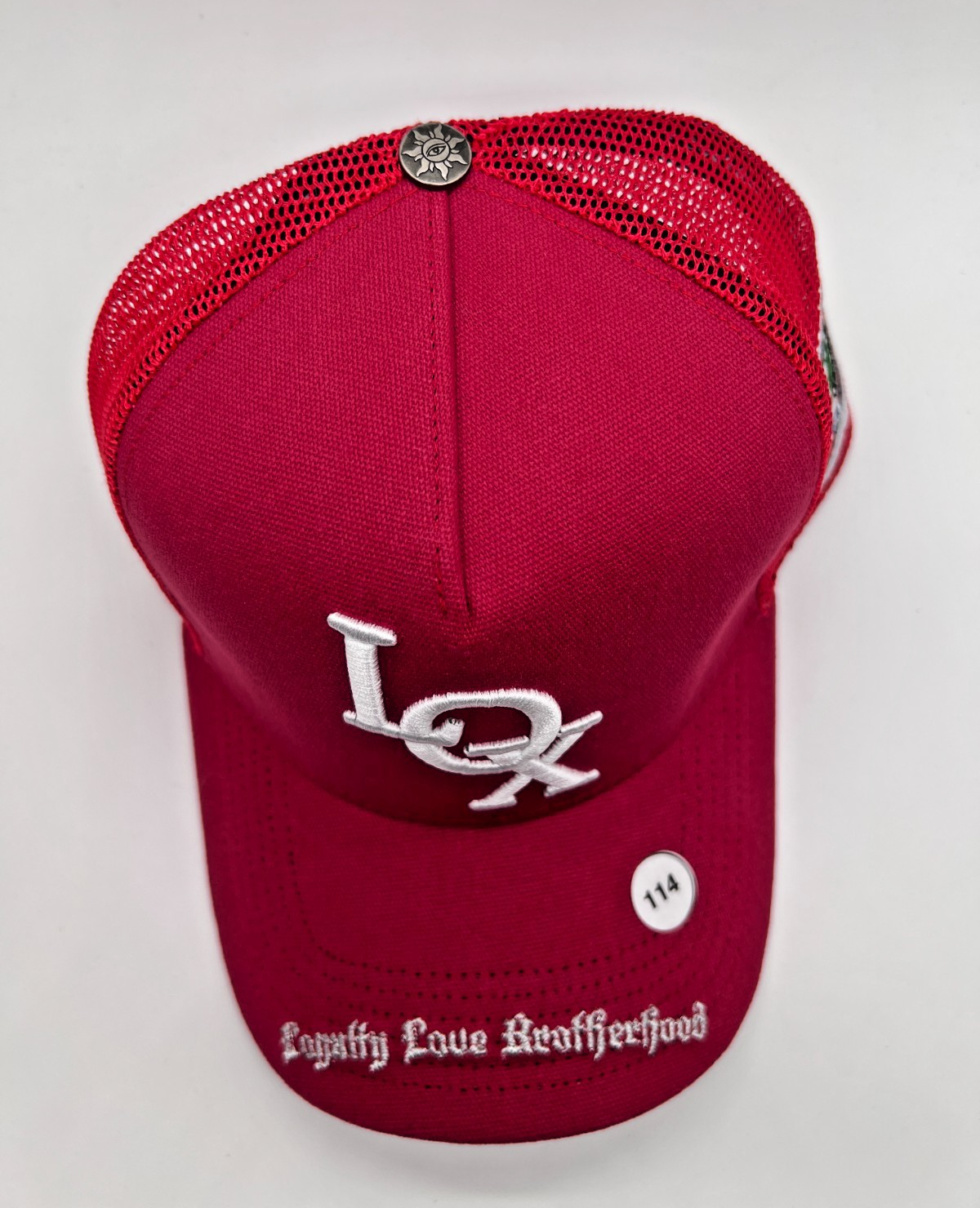 The LOX x Godspeed Trucker Hat Red White Snapback One Size New