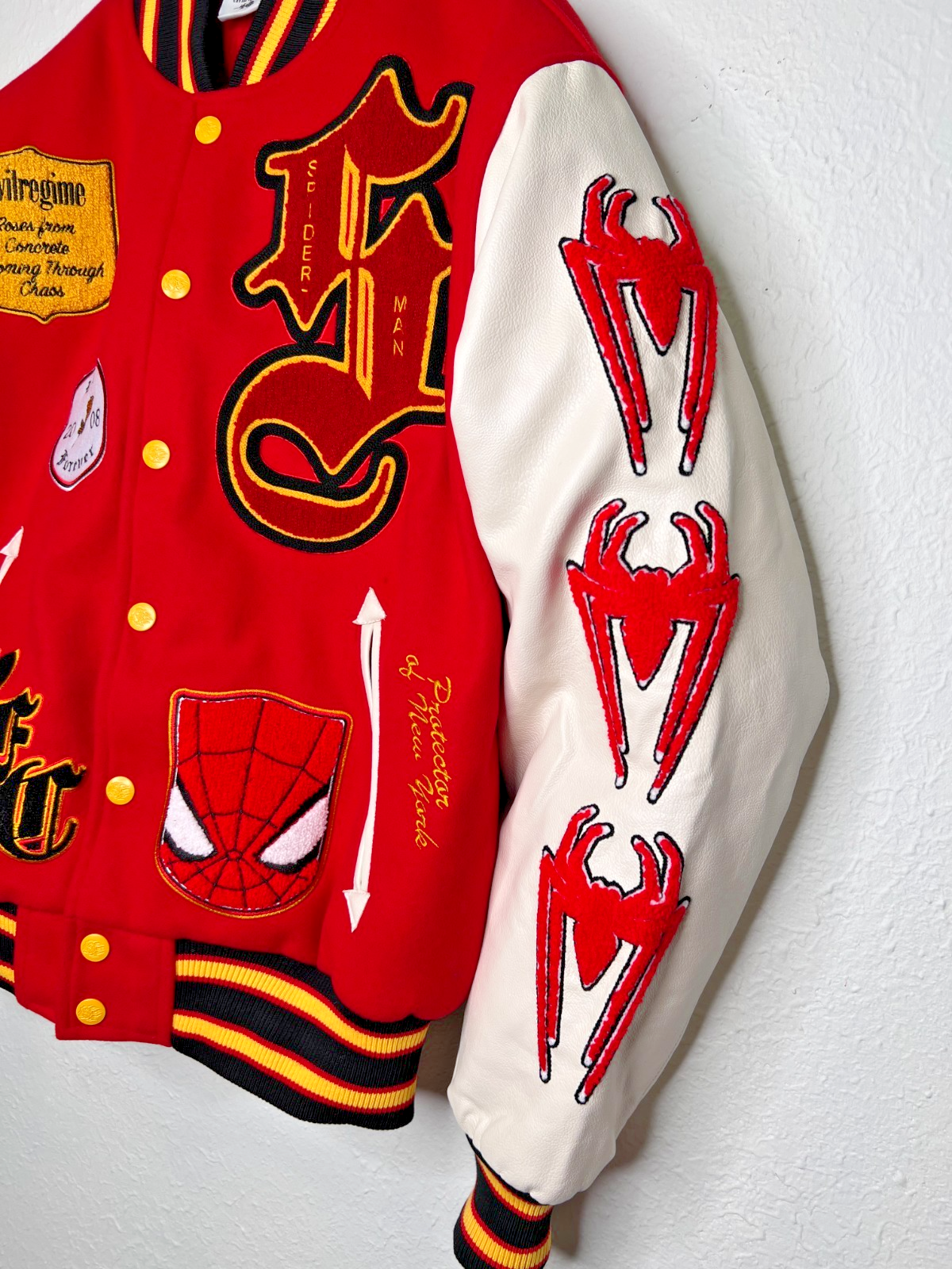Civil Regime X Marvel Spider-Man Letterman Jacket