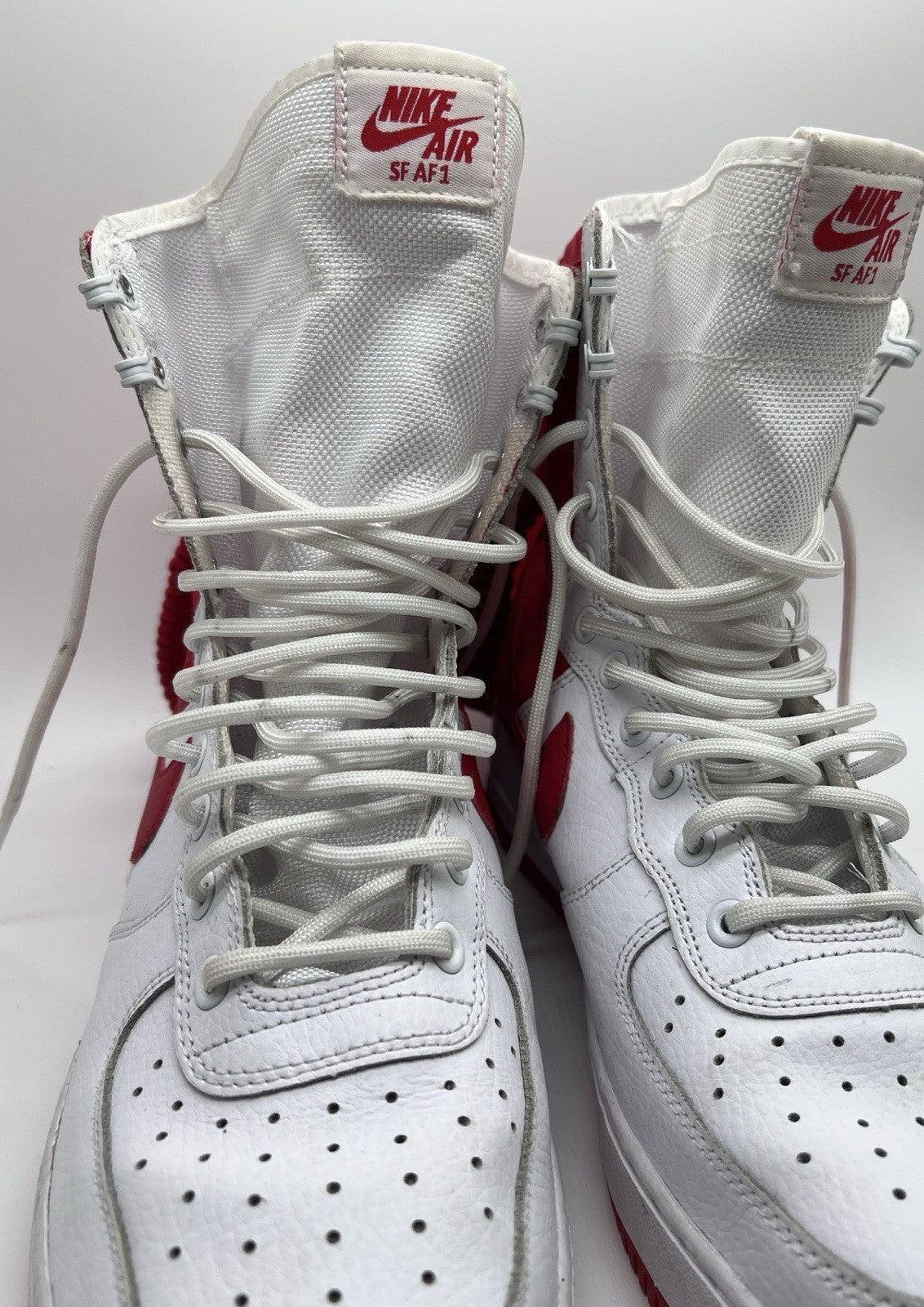 Men’s Size 10 - Nike SF Air Force 1 High White University Red