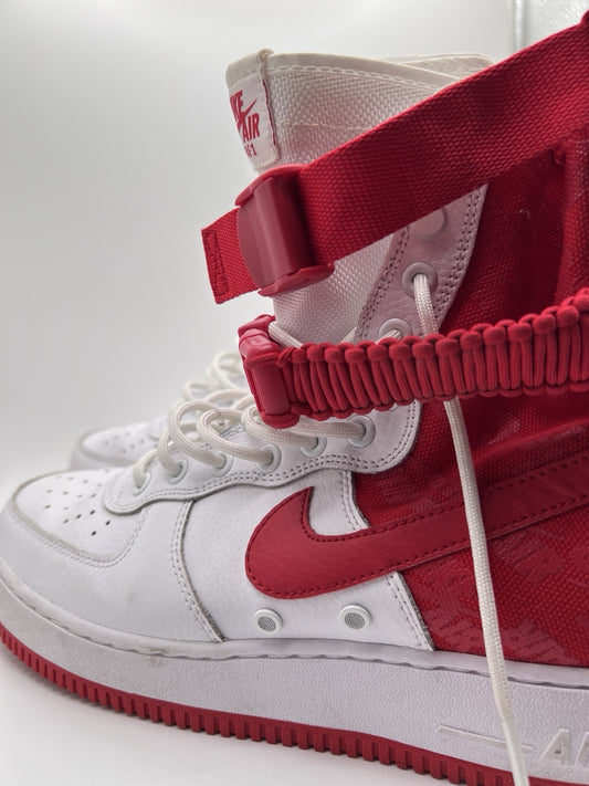 Men’s Size 10 - Nike SF Air Force 1 High White University Red