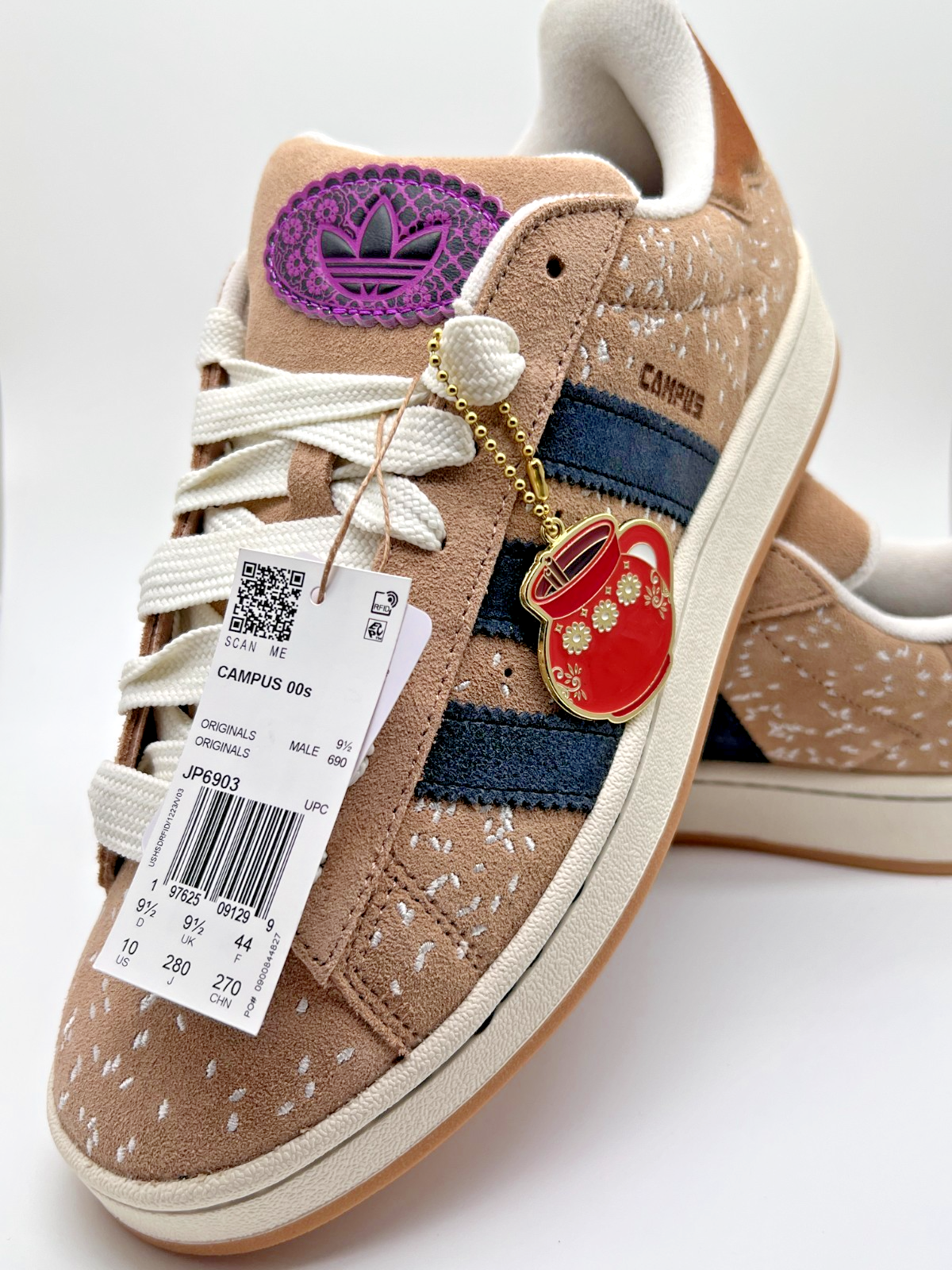 adidas Campus 00s Dia De Muertos JP6903 Warm Sand Mens 10 NEW With Box