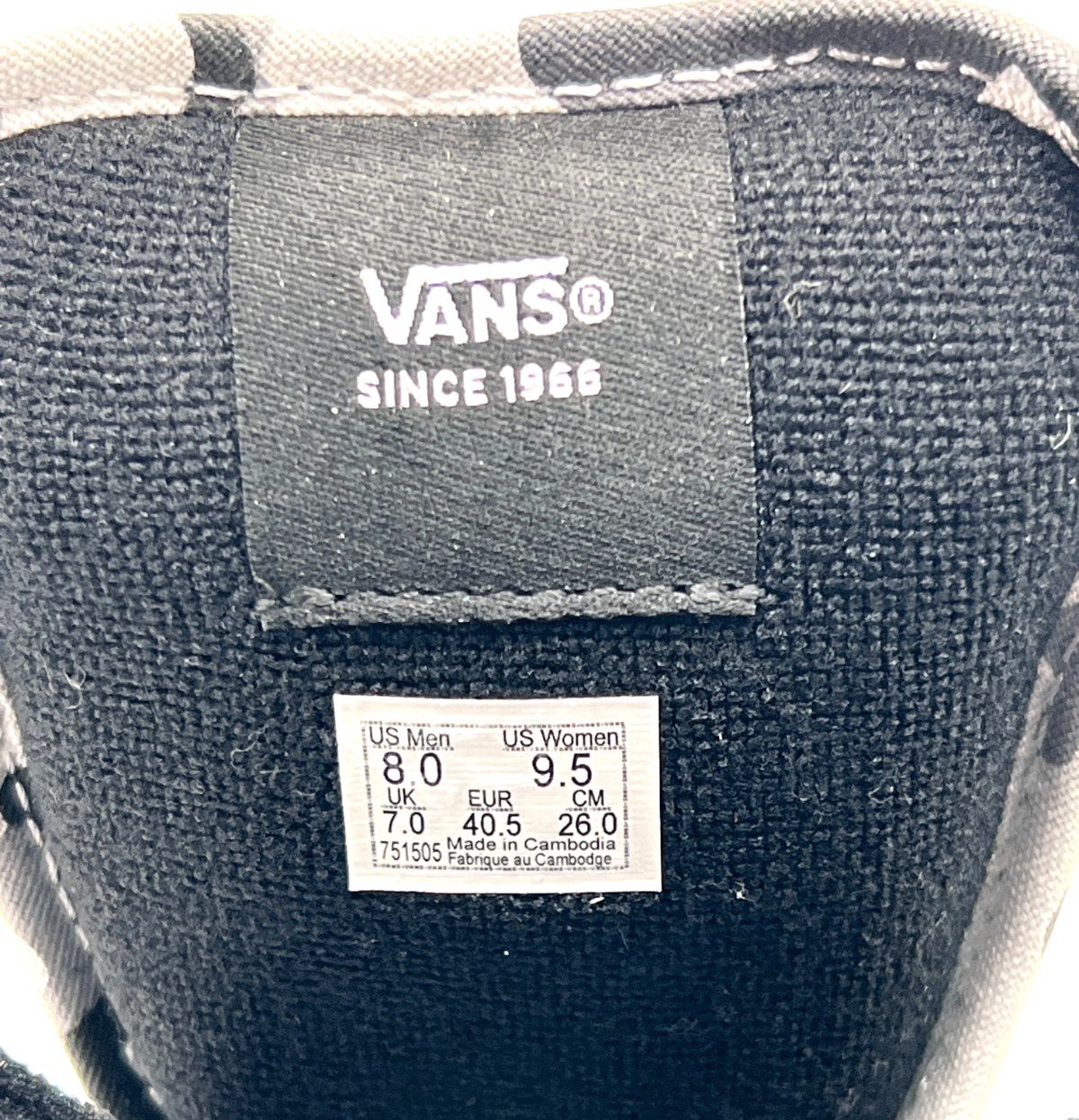 Vans Knu Skool Camo Black White VN000D22BZW Mens 8 Womens 9.5 NEW