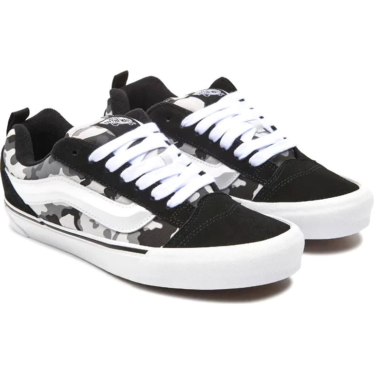 Vans Knu Skool Camo Black White VN000D22BZW Mens 8 Womens 9.5 NEW
