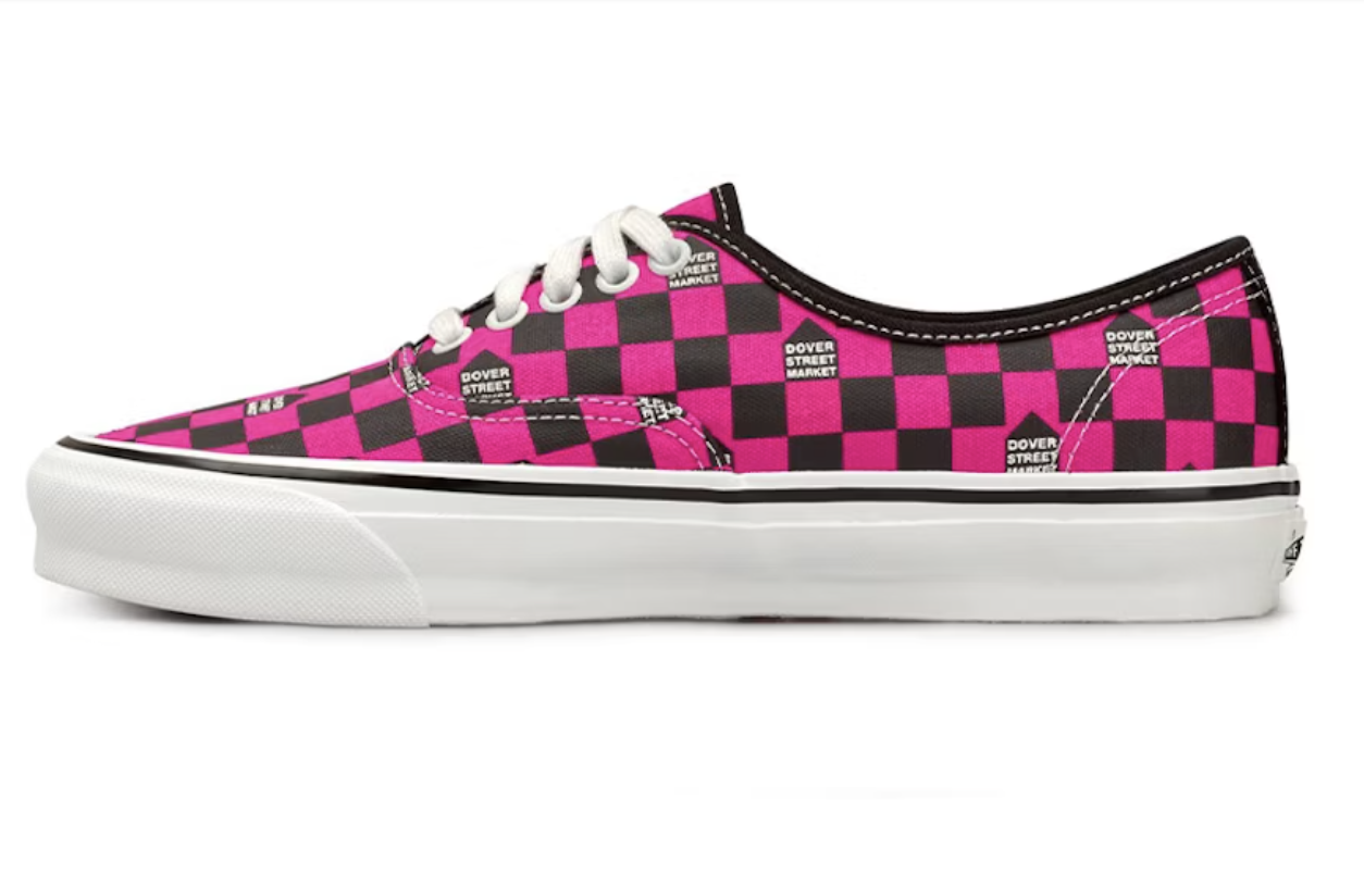 Vans Vault OG Authentic LX DSM Pink Black White Check Men's 9/Women's 10.5 NEW