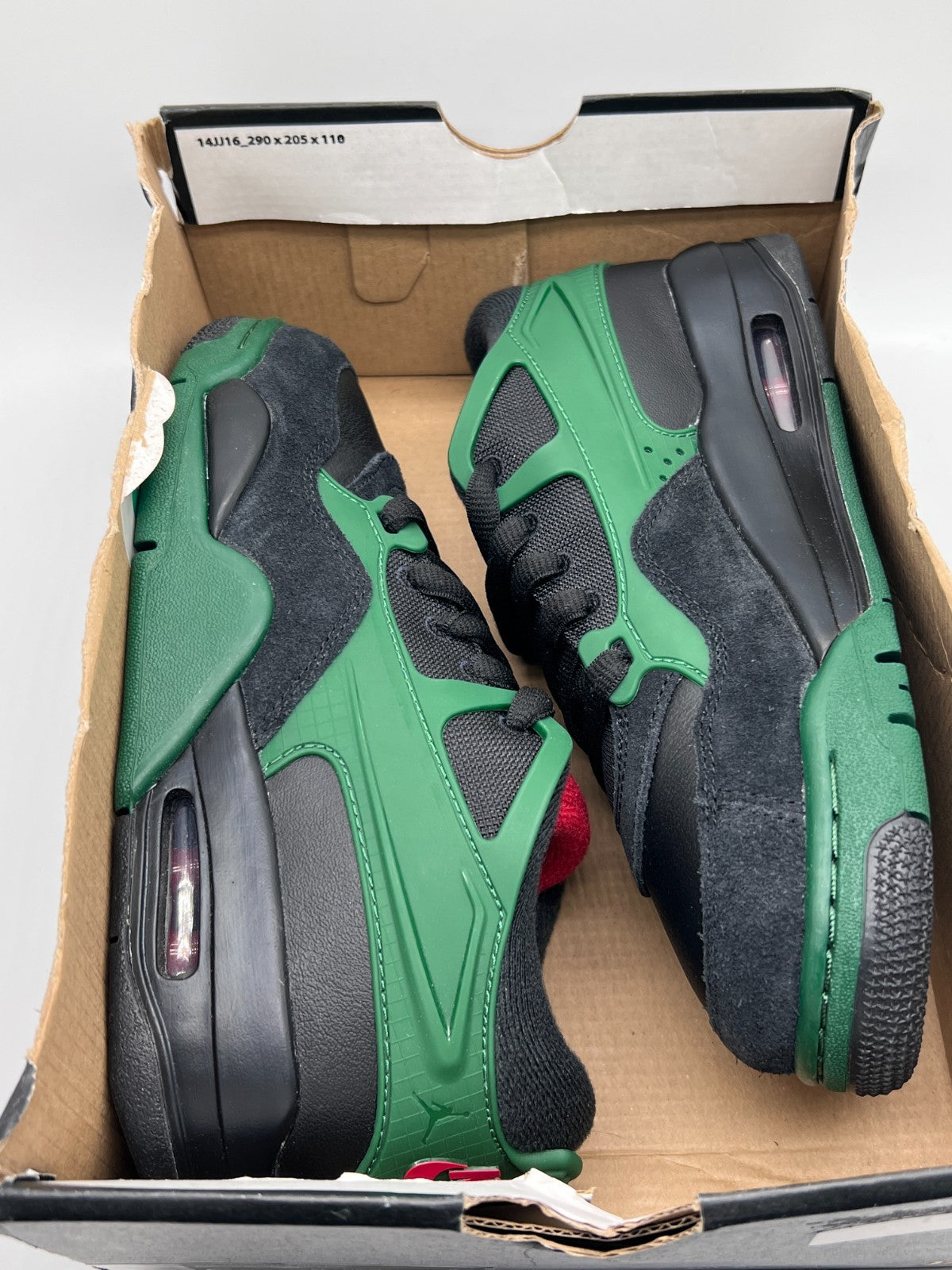 Nike Air Jordan 4 RM GS Black Gorge Green Varsity Red 6Y FQ7938-003 New