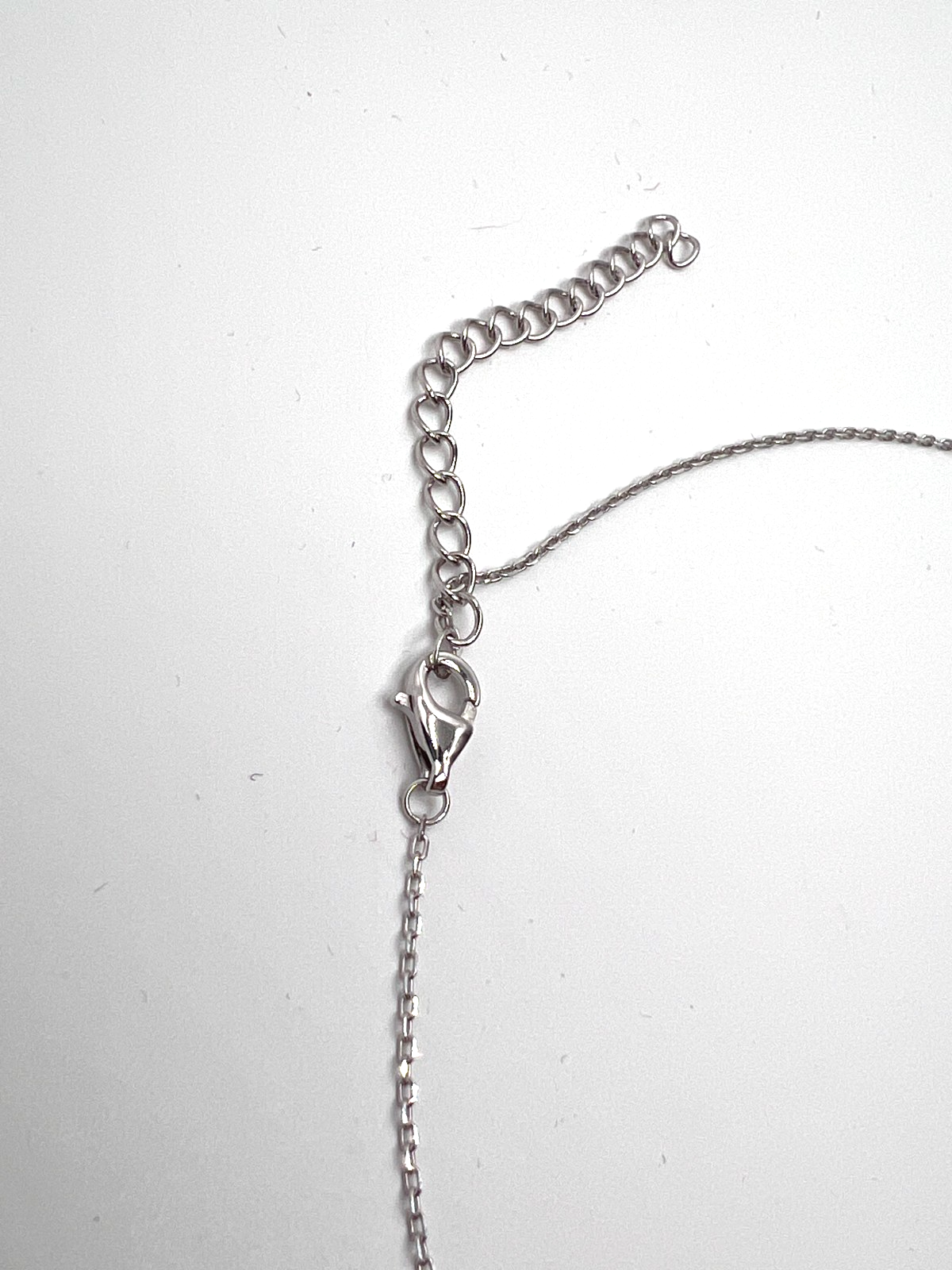 925 Silver Moissanite Heart Dog Tag Pendant Necklace 2.00 CTW 16-18" NEW #266