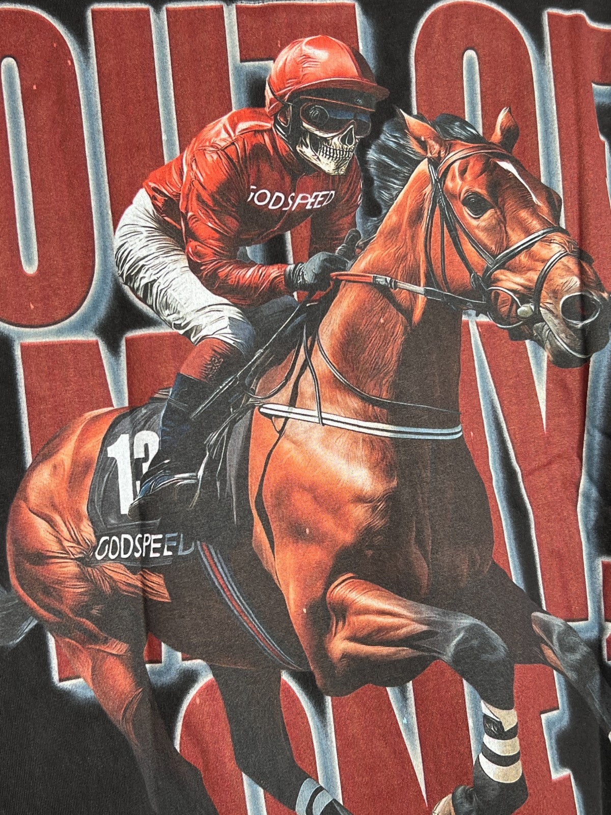 Godspeed Thoroughbred LS T-Shirt Black Wash 370/555 Size XS NWT Numbered