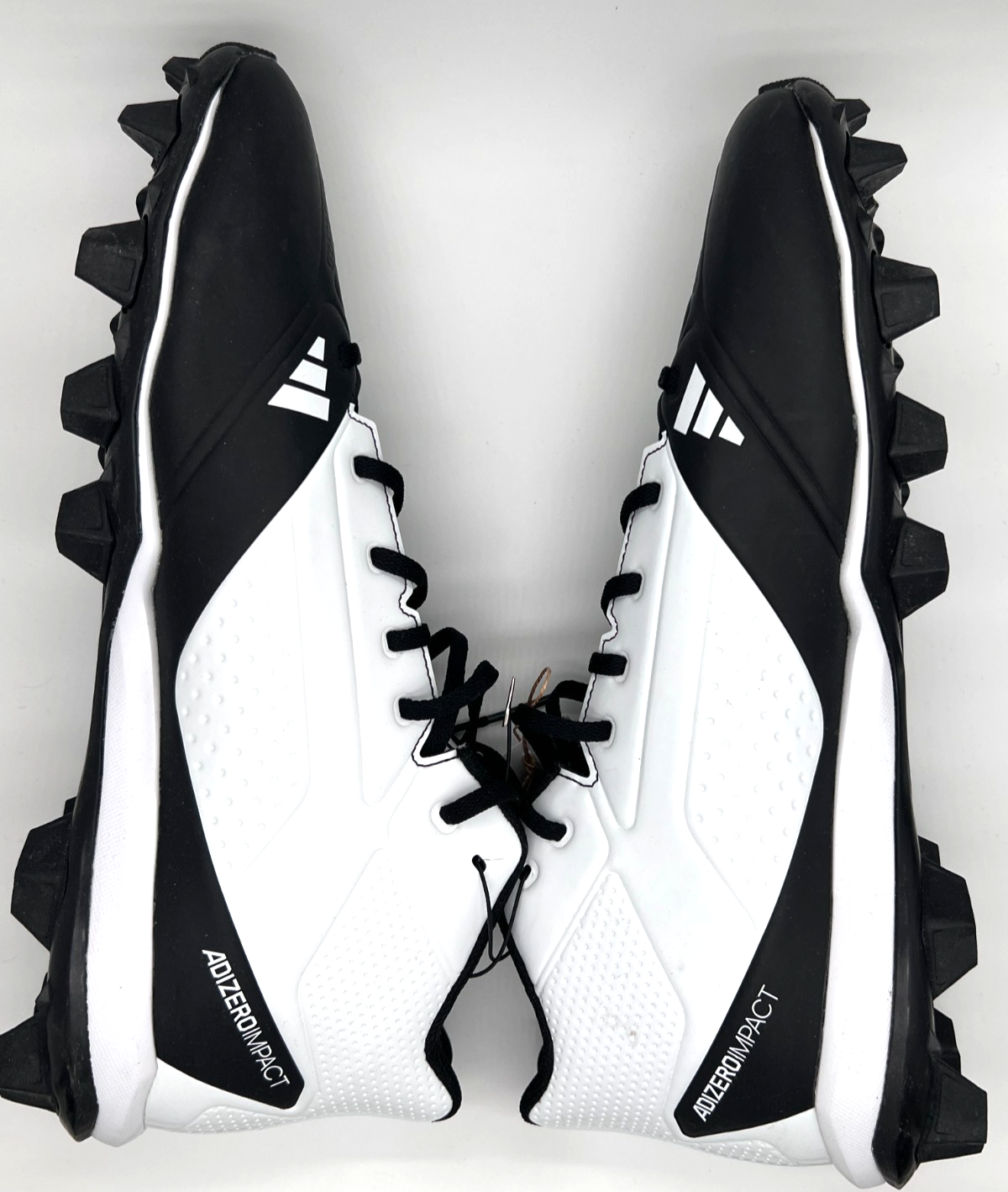 adidas Adizero Impact MD Baseball Cleats Black White Men's 14 ID0963 NWT