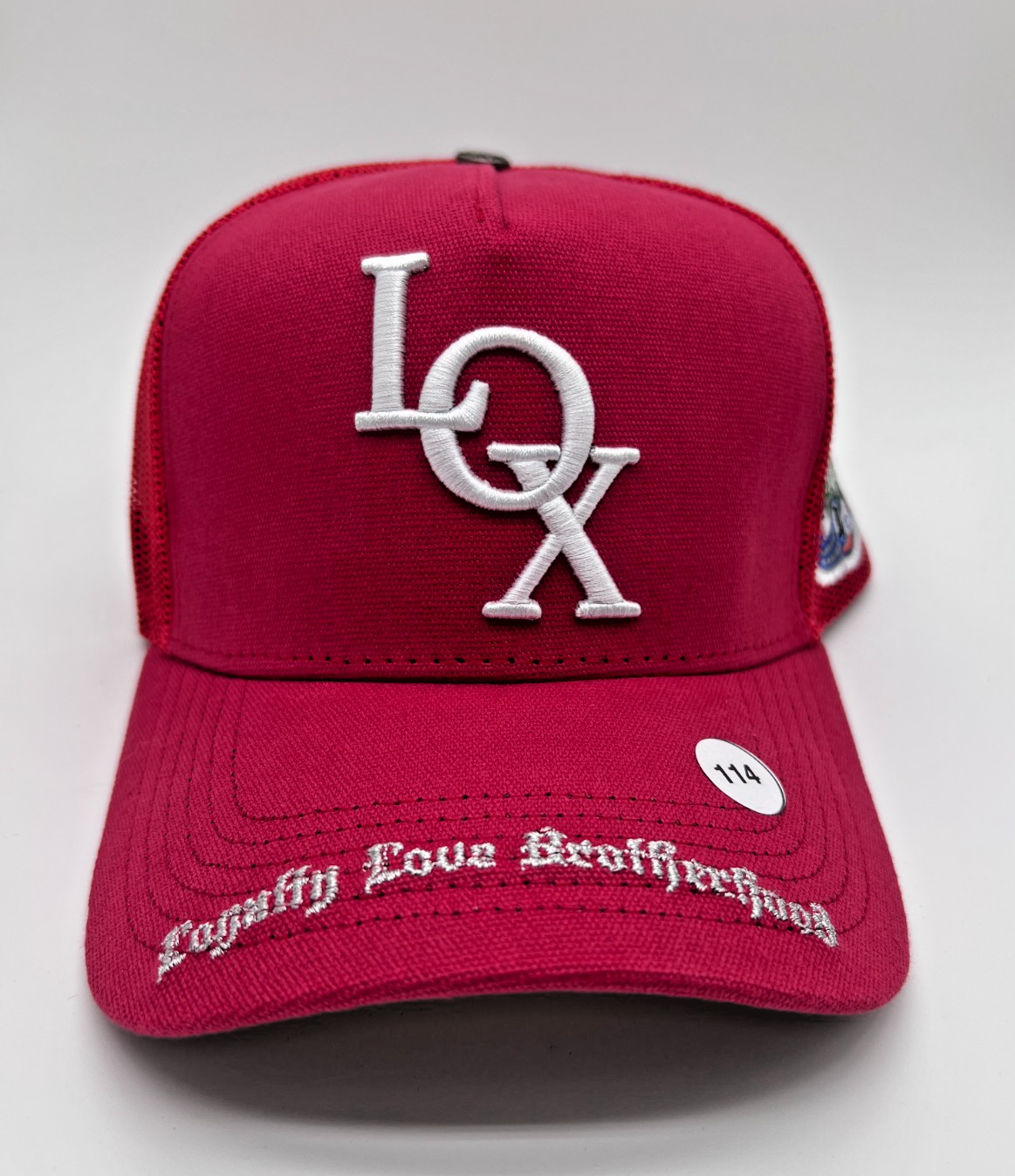 The LOX x Godspeed Trucker Hat Red White Snapback One Size New