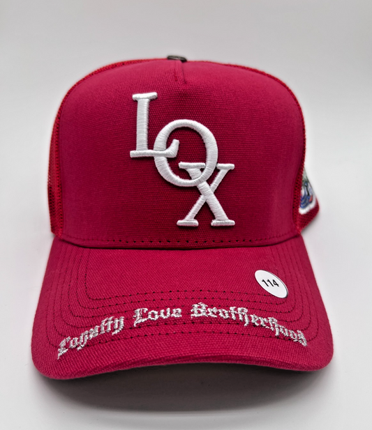 The LOX x Godspeed Trucker Hat Red White Snapback One Size New