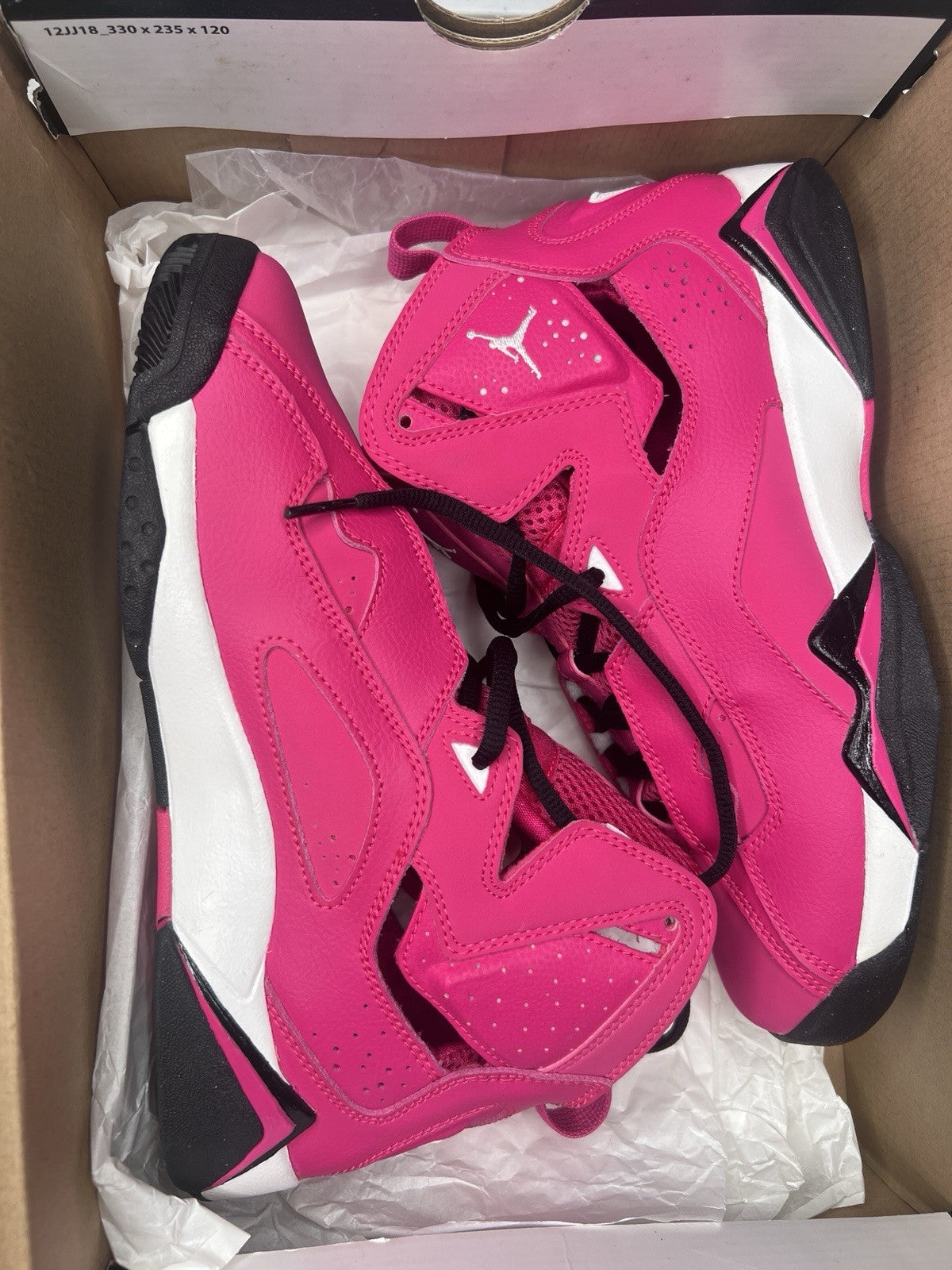 Air Jordan True Flight GG Valentine's Day Vivid Pink 7Y Big Kids New with Box