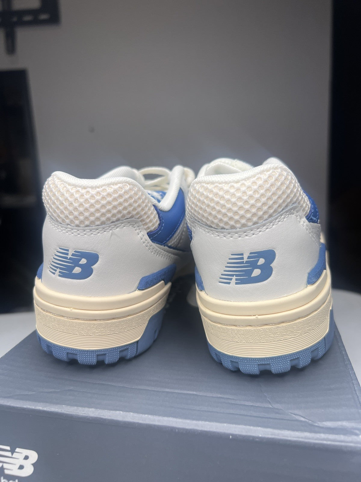 New Balance 550 GSB550CP Big Kids Size 5.5Y Blue White Sneakers NEW