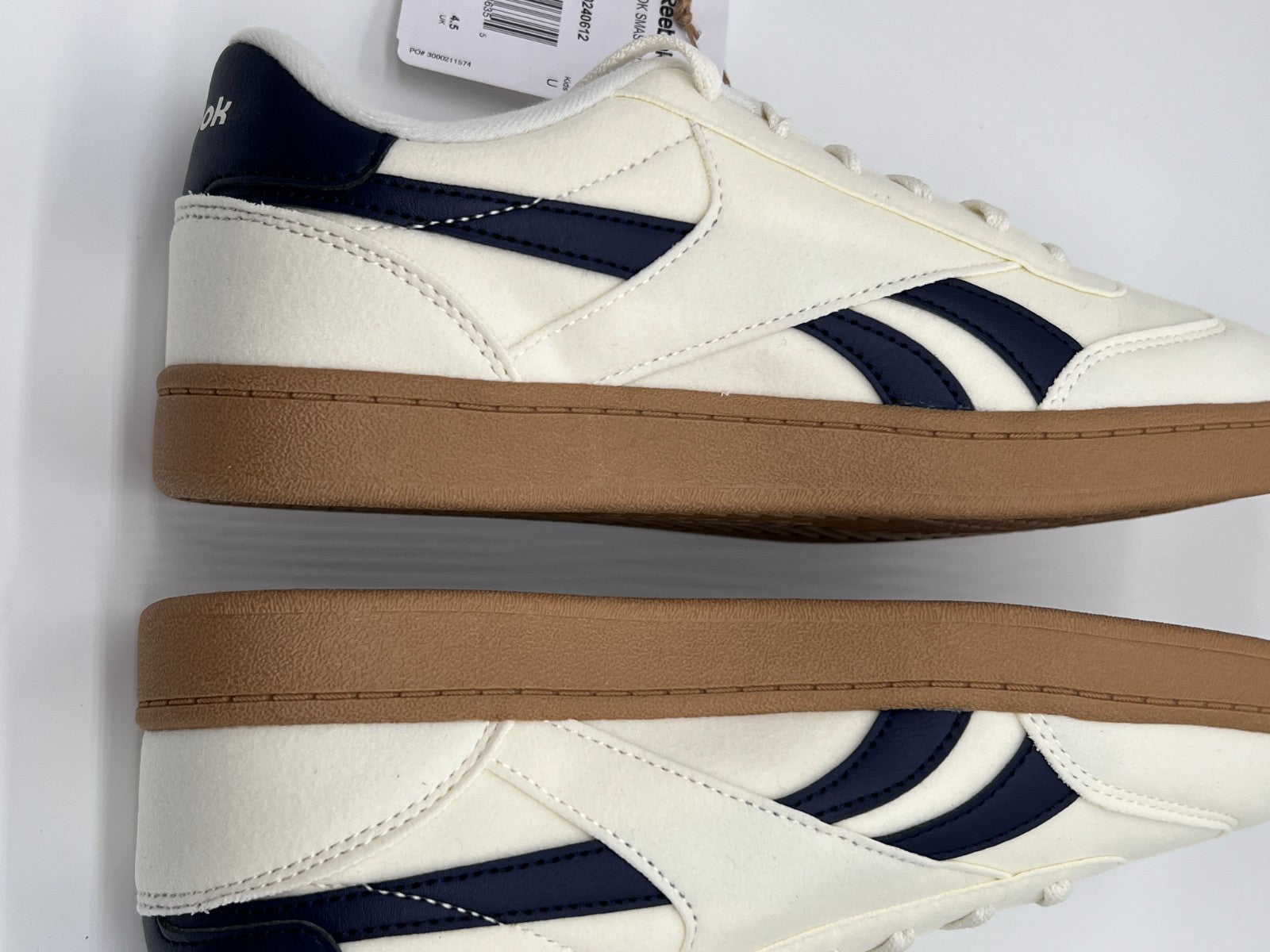Reebok Smash Edge Navy Blue, Gray, & Off White Men’s Size