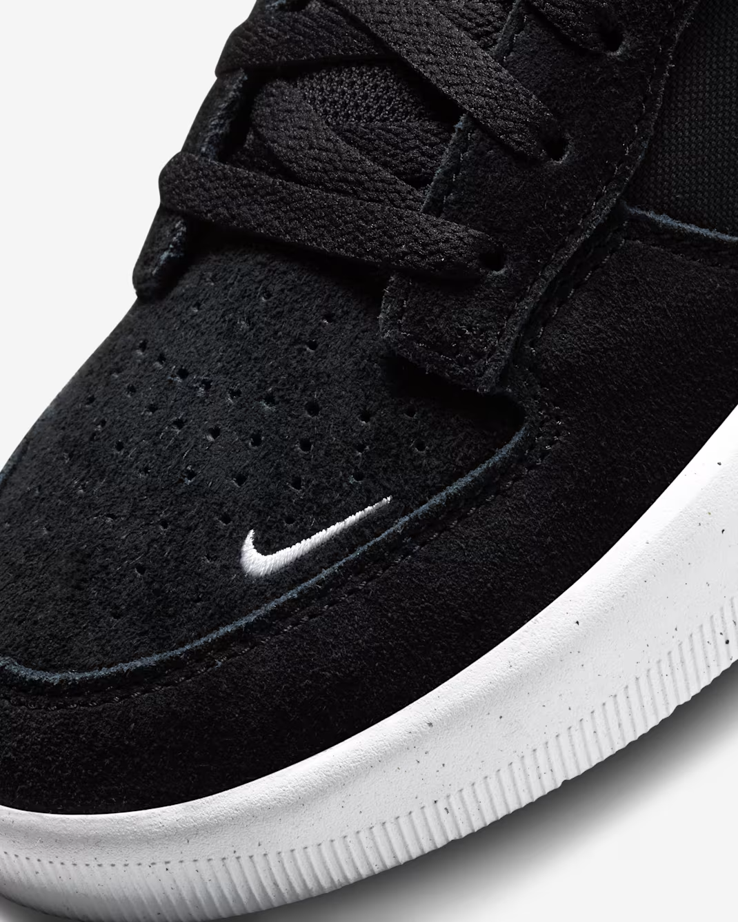 Nike SB Force 58 CZ2959-001 Sneakers Men's US 7.5 Black Suede Skateboard Shoes