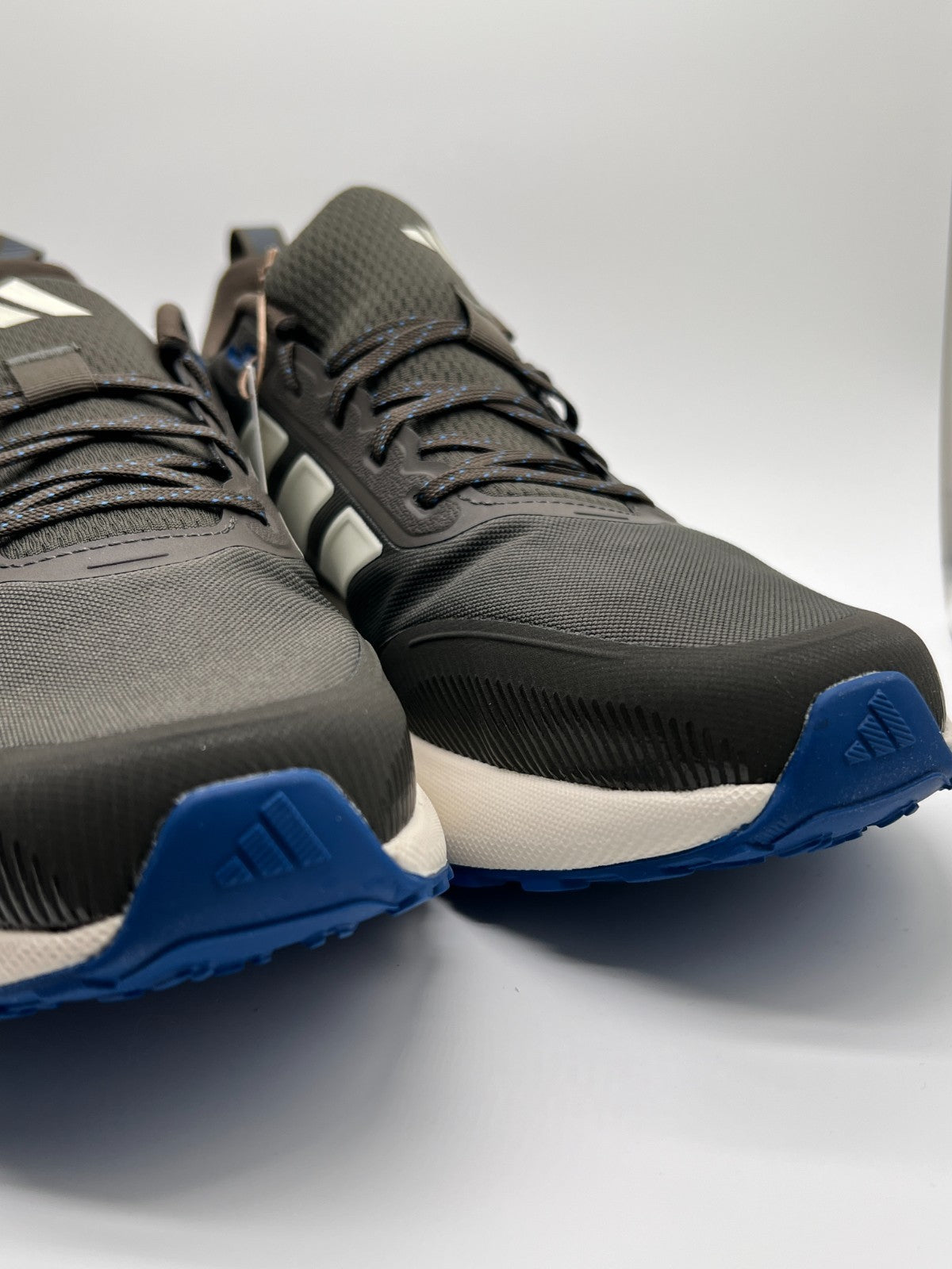 Adidas Runfalcon 5 TR Men’s 11.5 Gray Blue Trail Running Shoes JQ6958 NWT