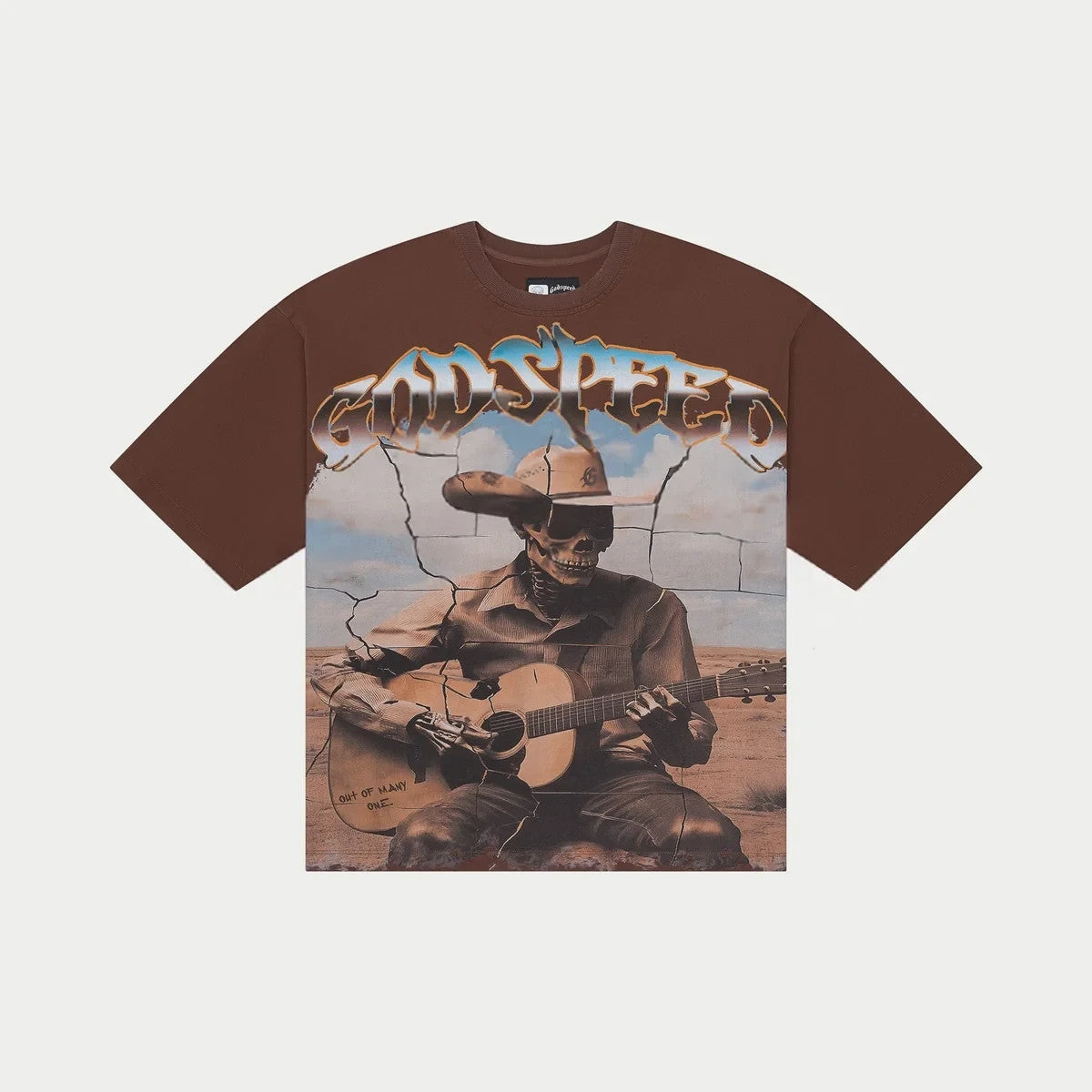 Godspeed Virtuoso Tee Light Wash Brown 251/444 Size Small NWT Rare
