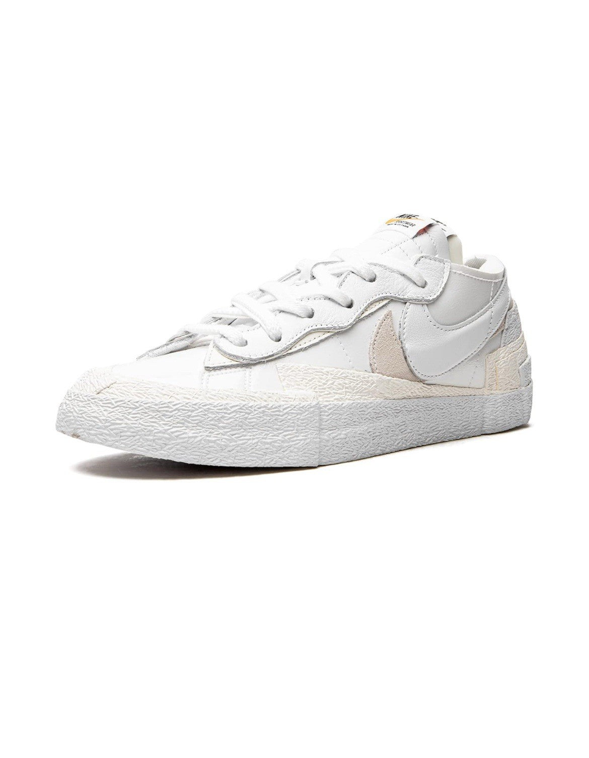 Nike x Sacai Blazer Low "White Patent Leather" (DM6443-100) Men's Size 12