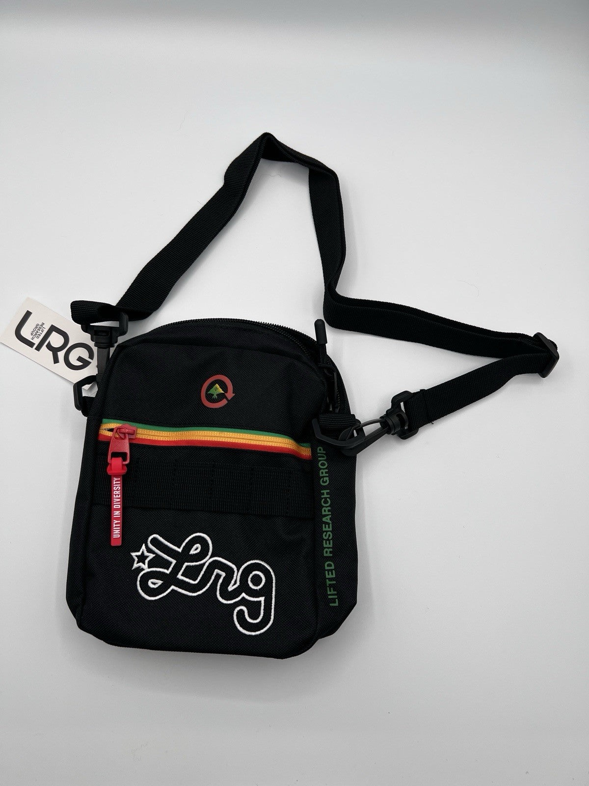 LRG Remix Utility Crossbody Bag Black Multi Shoulder Bag New With Tags