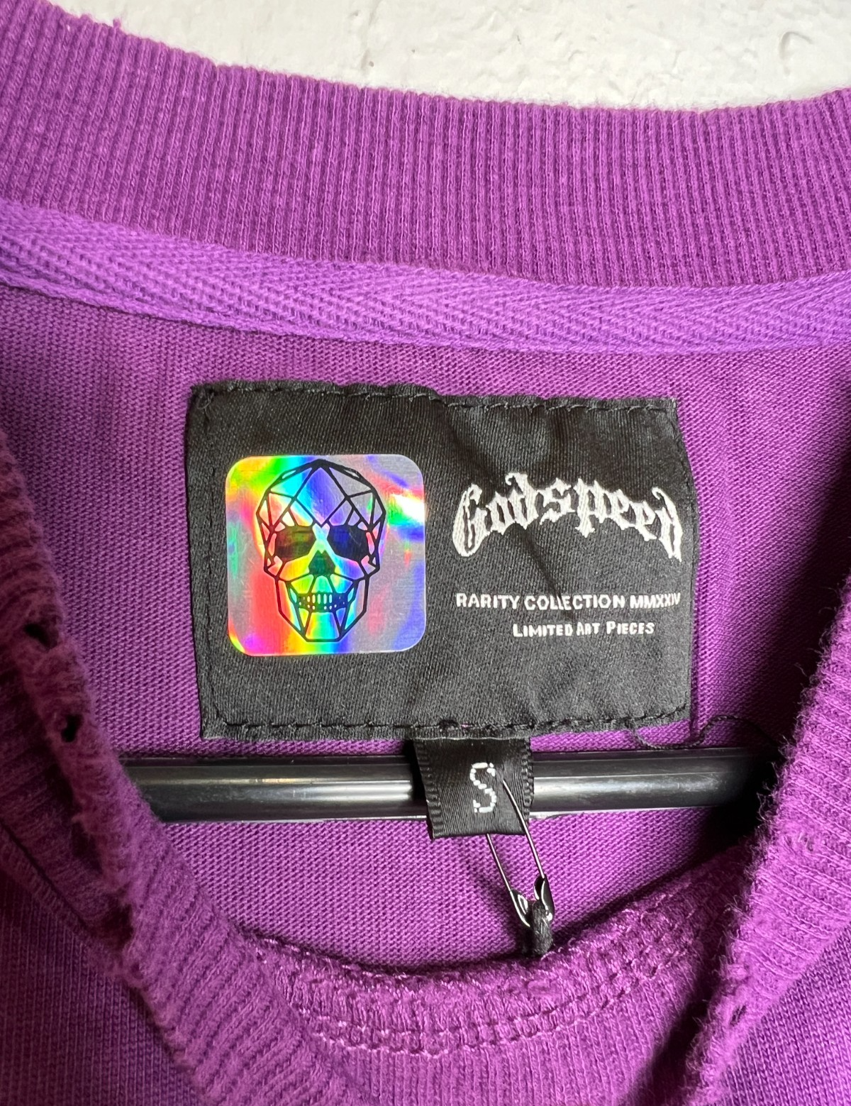 Godspeed Rarity Collection 32/444 Statue Liberty Tee Purple Size S New