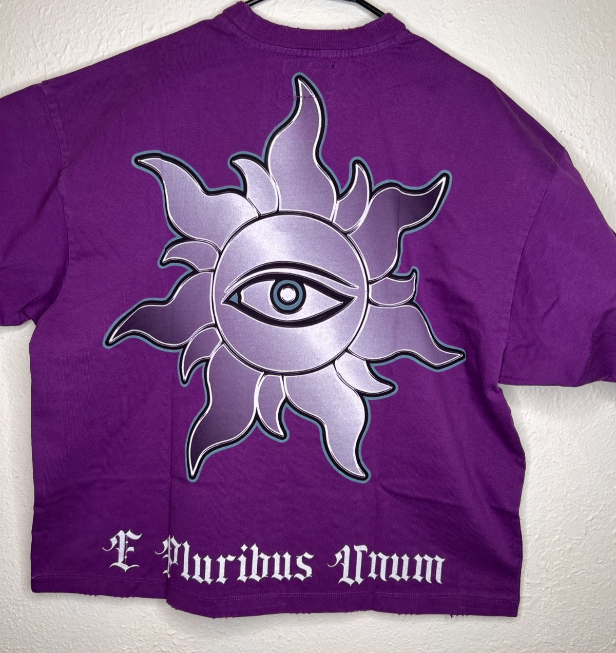 Godspeed Rarity Collection 32/444 Statue Liberty Tee Purple Size S New