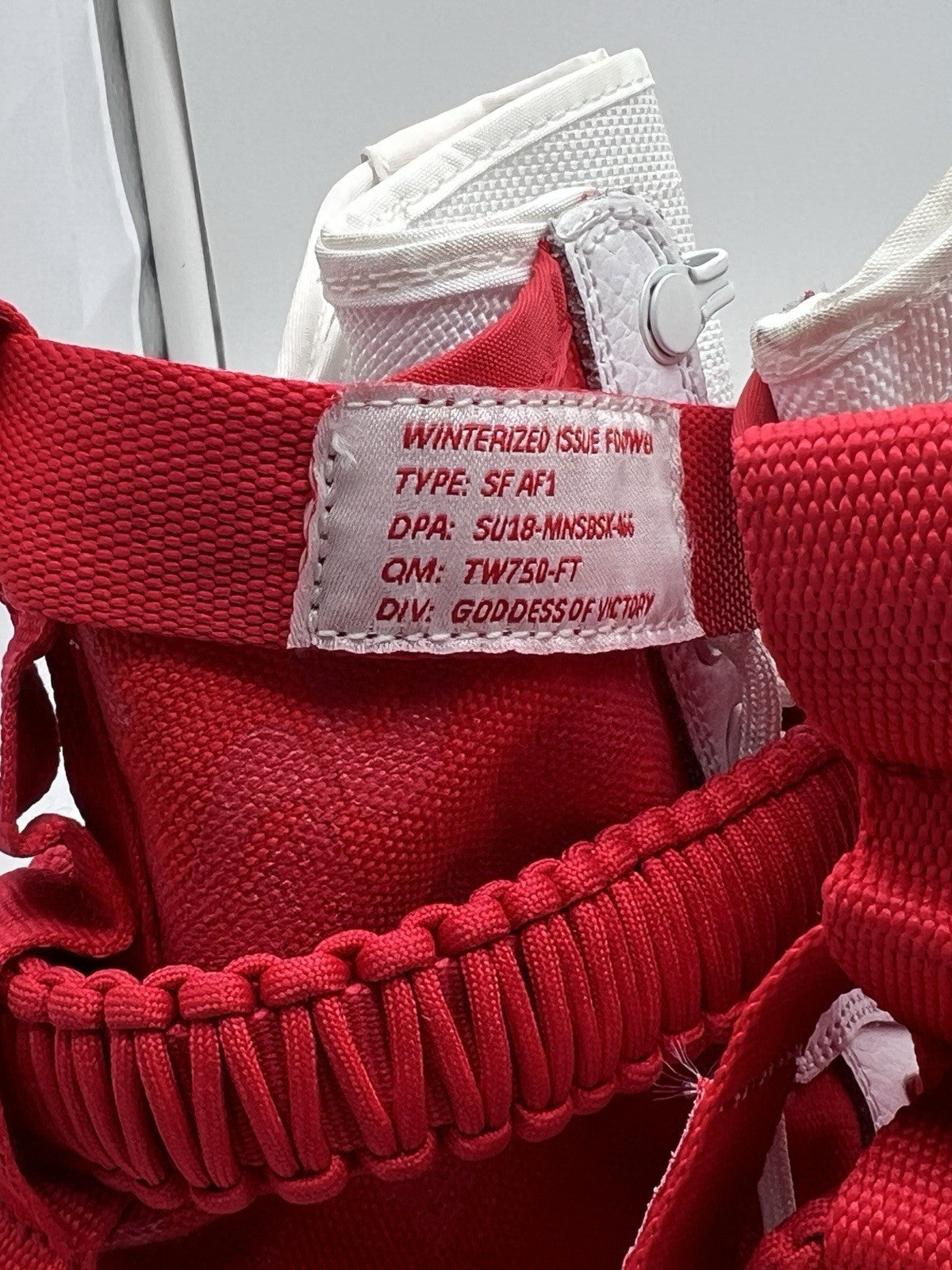 Men’s Size 10 - Nike SF Air Force 1 High White University Red