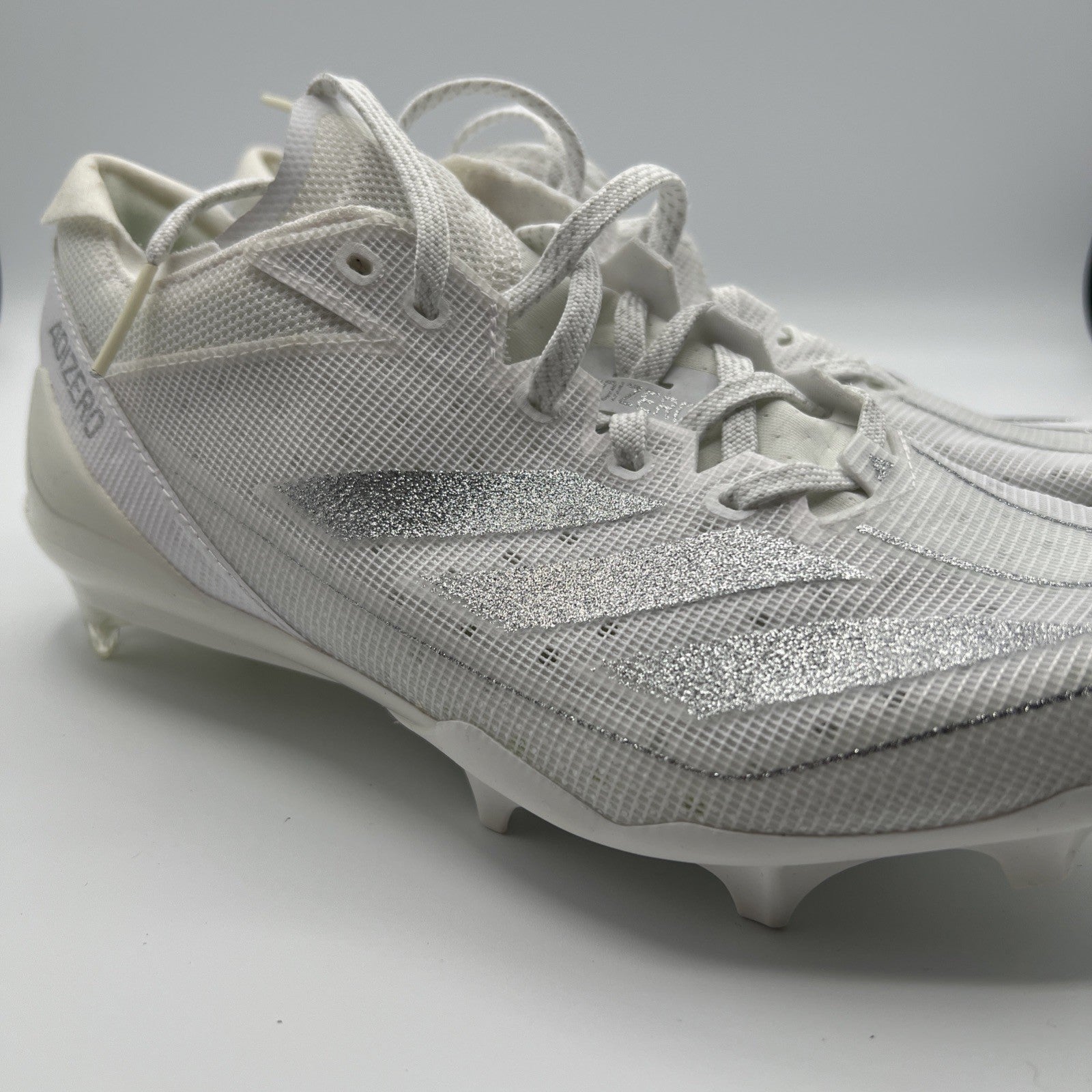 adidas Adizero Electric Football Cleats White Silver IE4374 Men’s 7.5 New