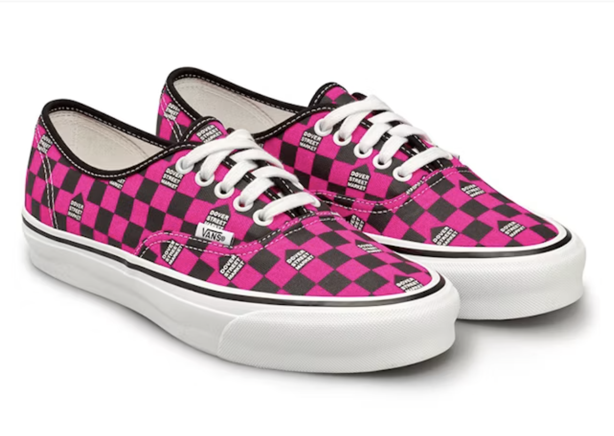 Vans Vault OG Authentic LX DSM Pink Black White Check Men's 9/Women's 10.5 NEW