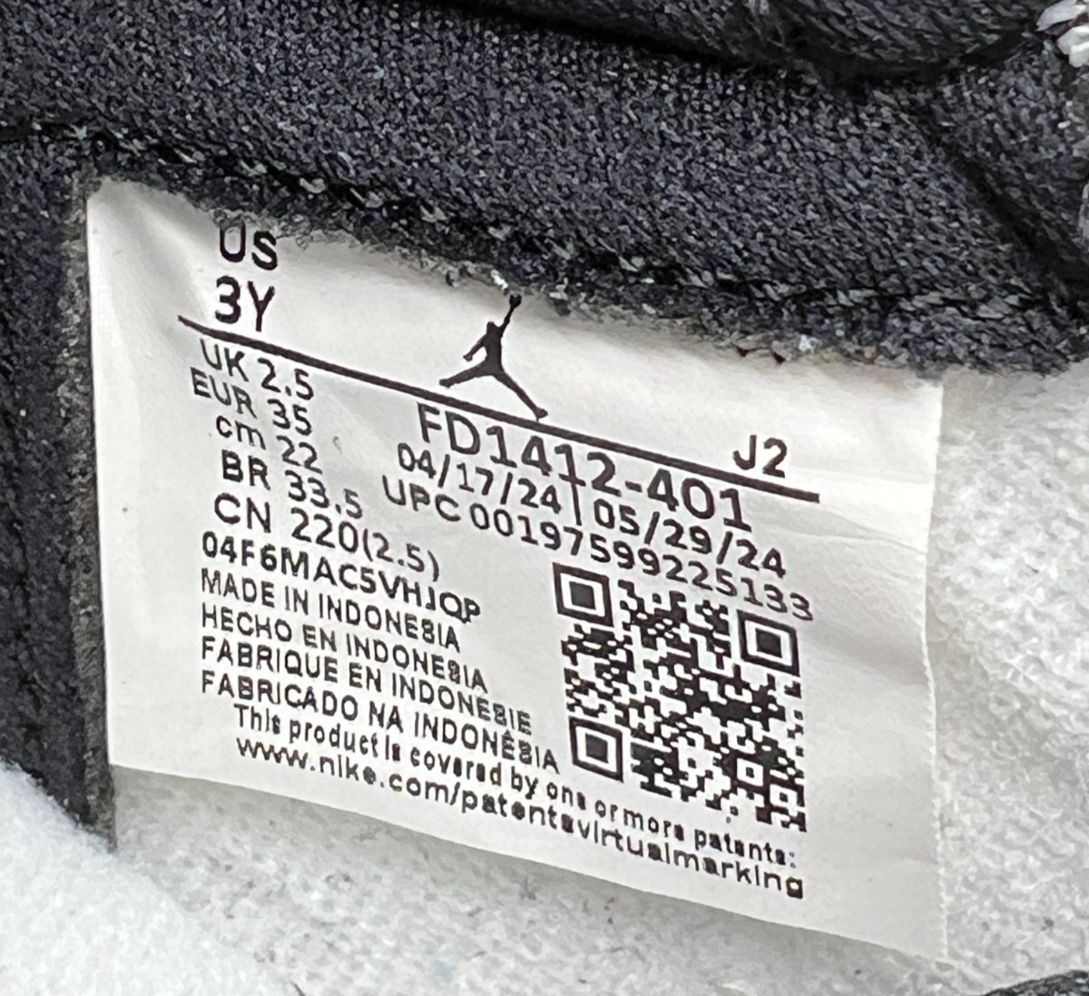 Jordan 1 Retro High OG 3Y Midnight Navy Black White FD1412-401 - New