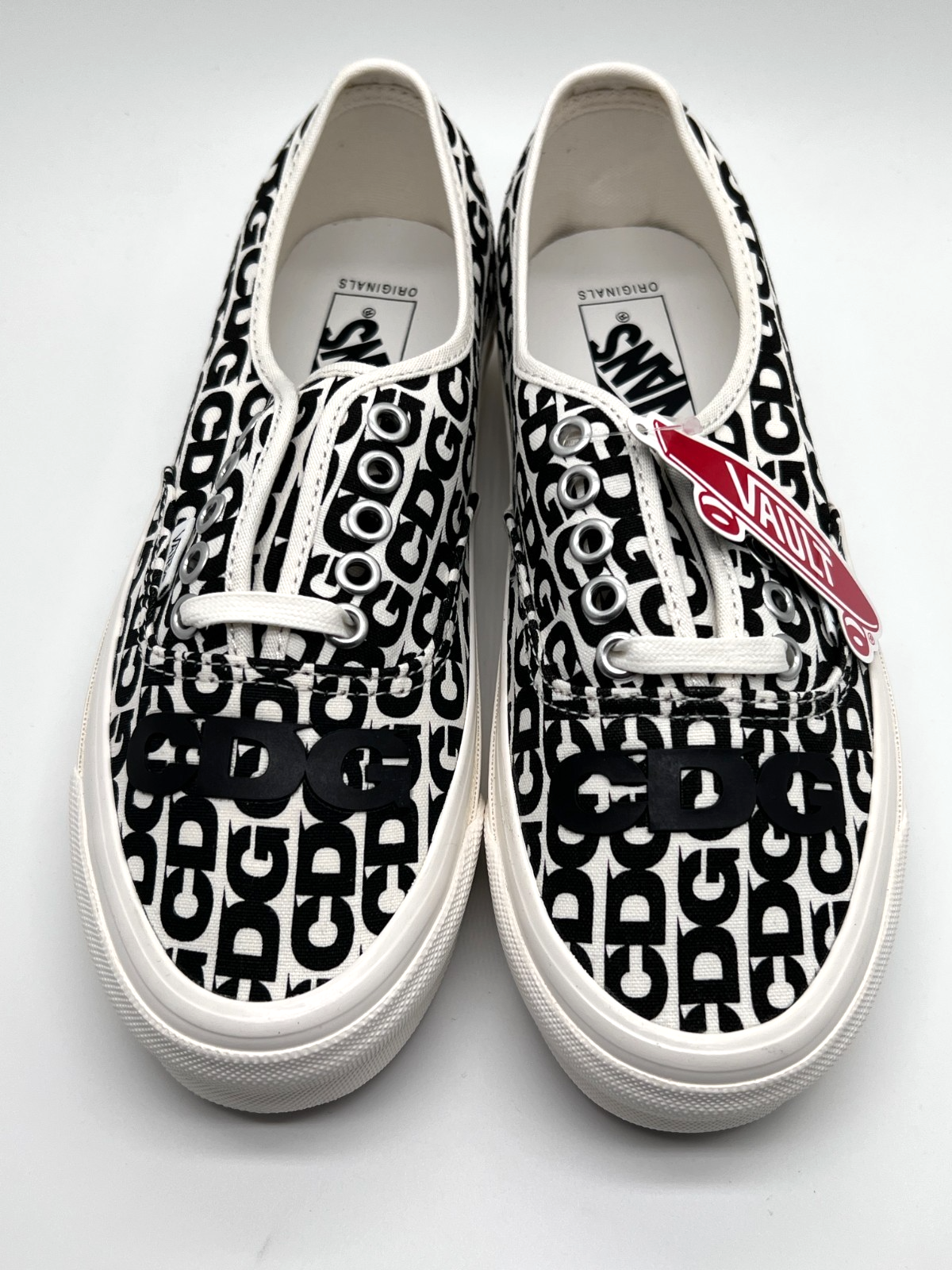 Vans OTW Authentic 44 CDG Comme des Garçons White Black Men 6.5/Women 8 NEW