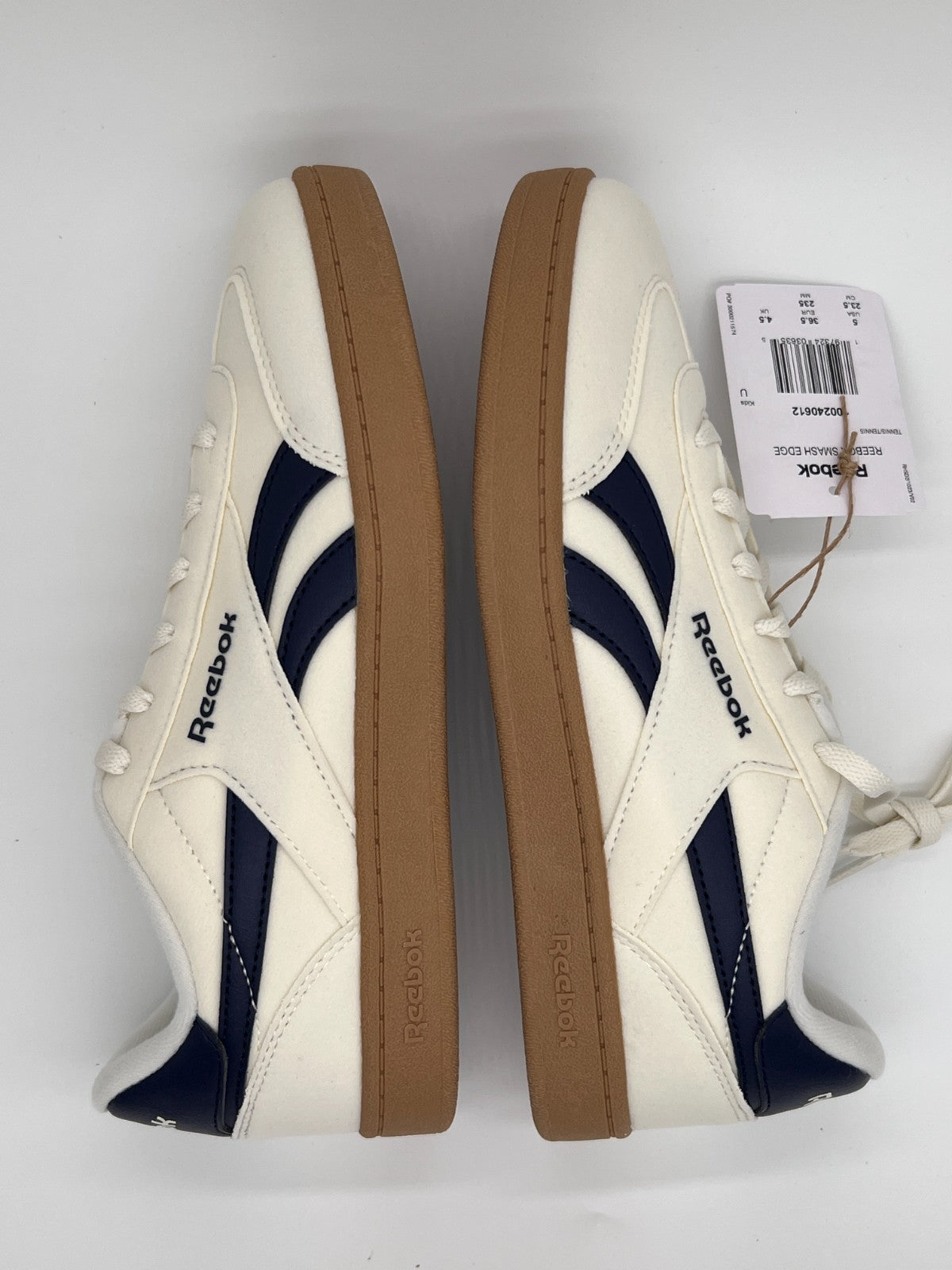 Reebok Smash Edge Navy Blue, Gray, & Off White Men’s Size