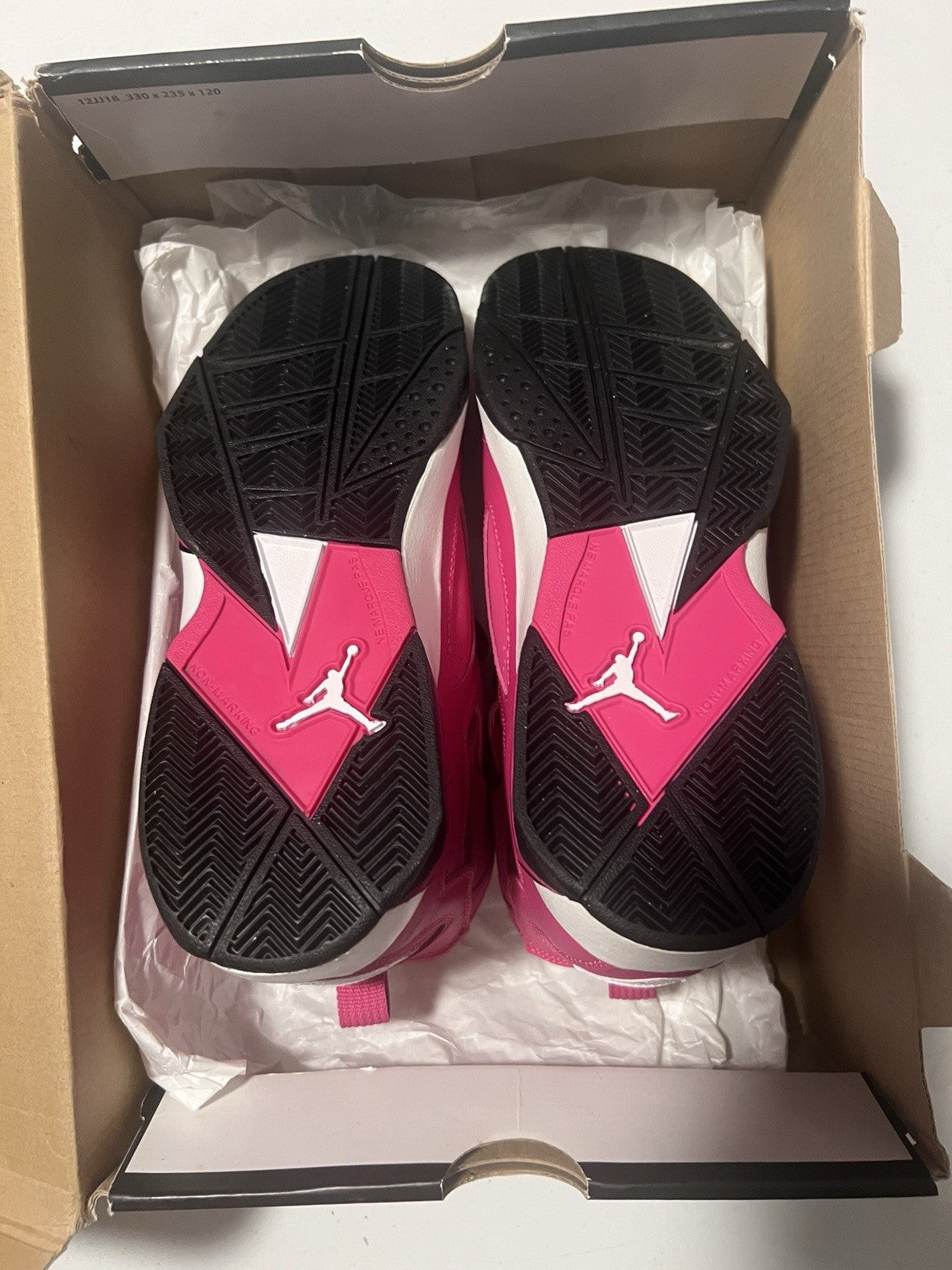 Air Jordan True Flight GG Valentine's Day Vivid Pink 7Y Big Kids New with Box