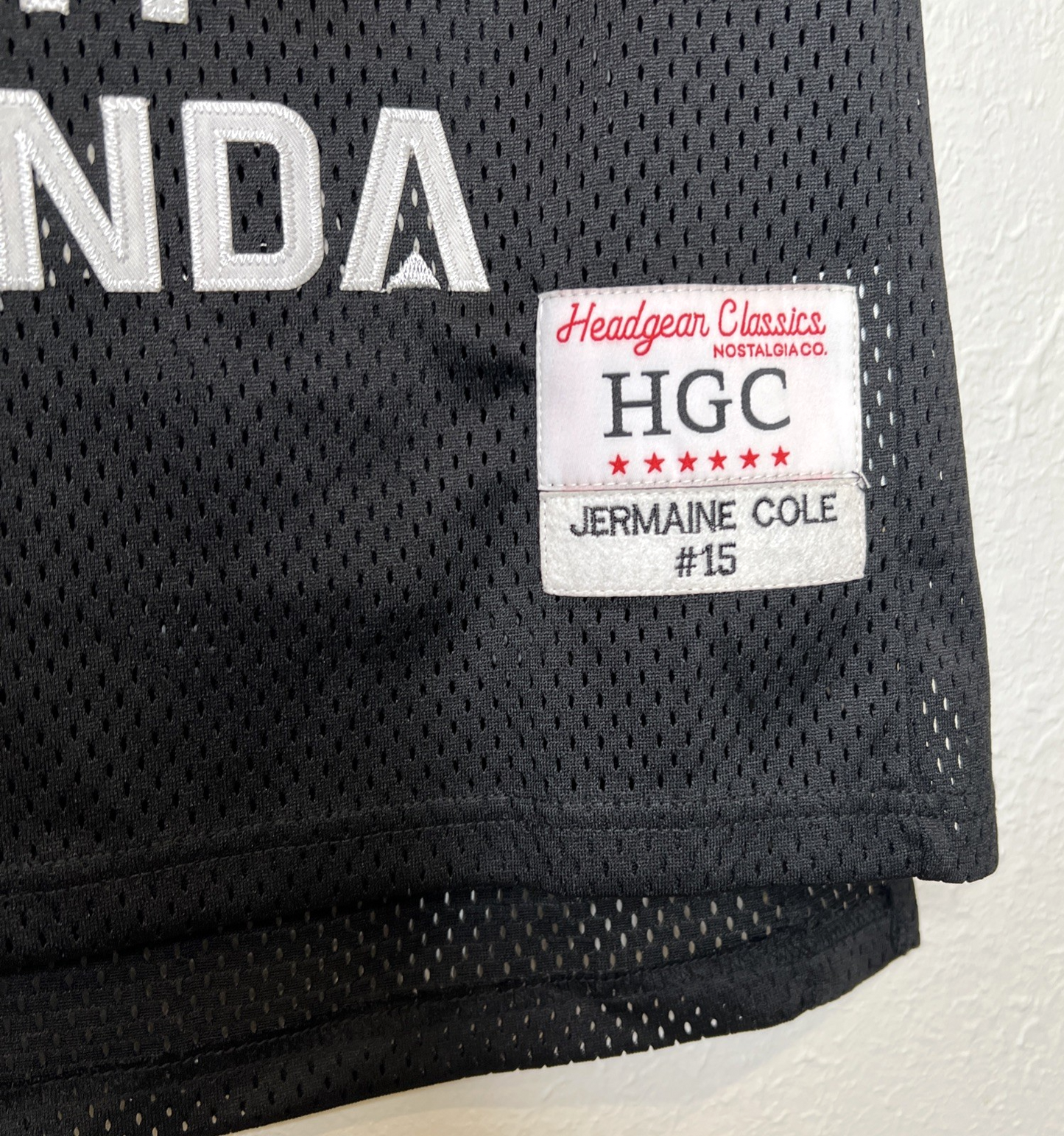 J Cole Rwanda Patriots #15 Headgear Classics Basketball Jersey Small NWT