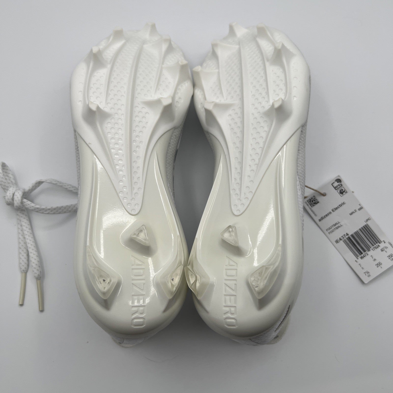 adidas Adizero Electric Football Cleats White Silver IE4374 Men’s 7.5 New