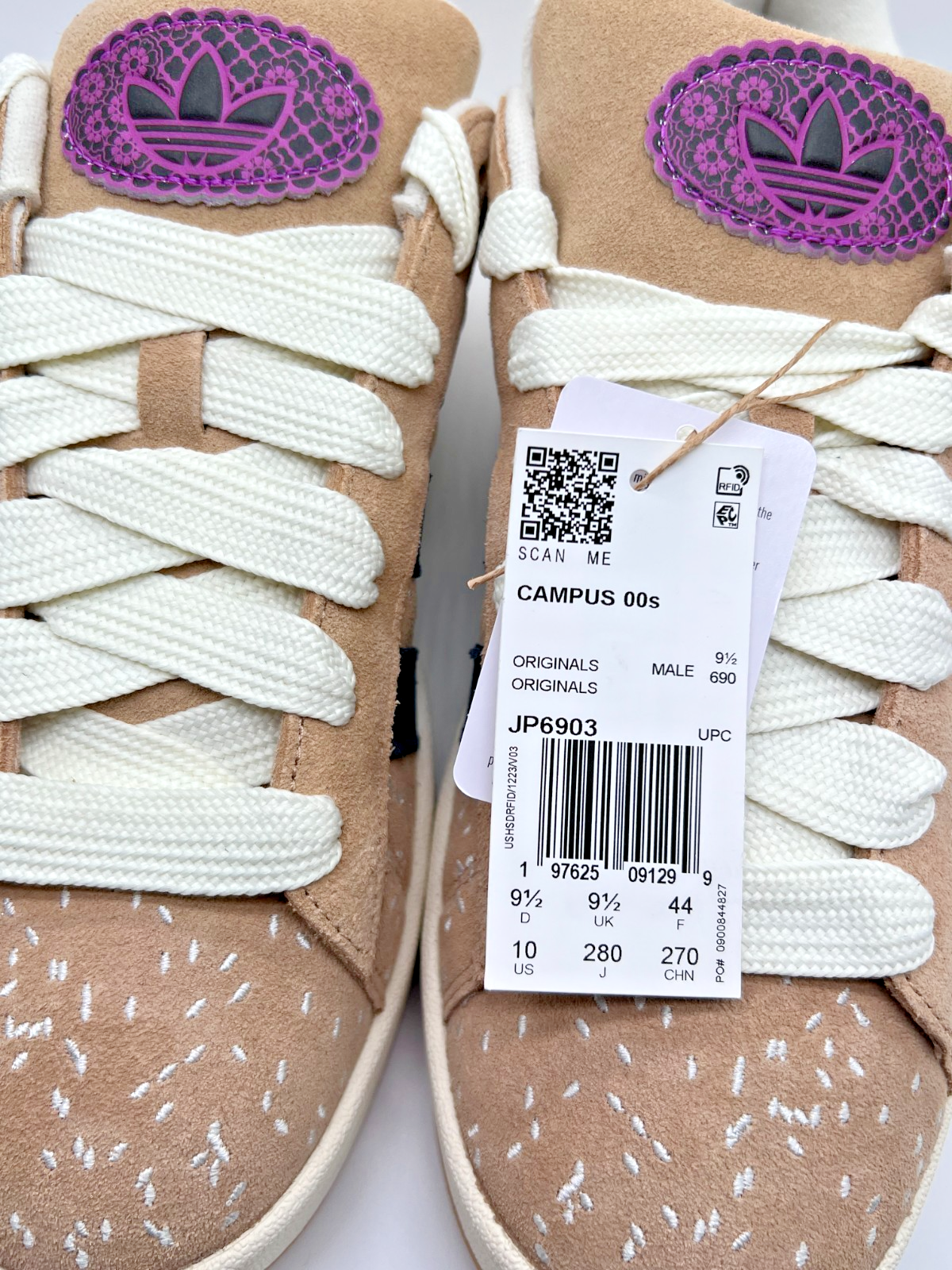 adidas Campus 00s Dia De Muertos JP6903 Warm Sand Mens 10 NEW With Box