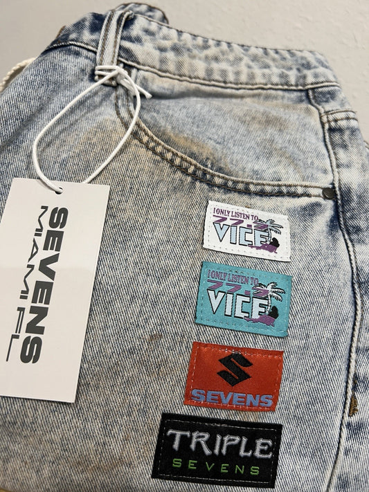 Triple Sevens Moto Denim Jeans Size 36, Brand New With Tags And Bag