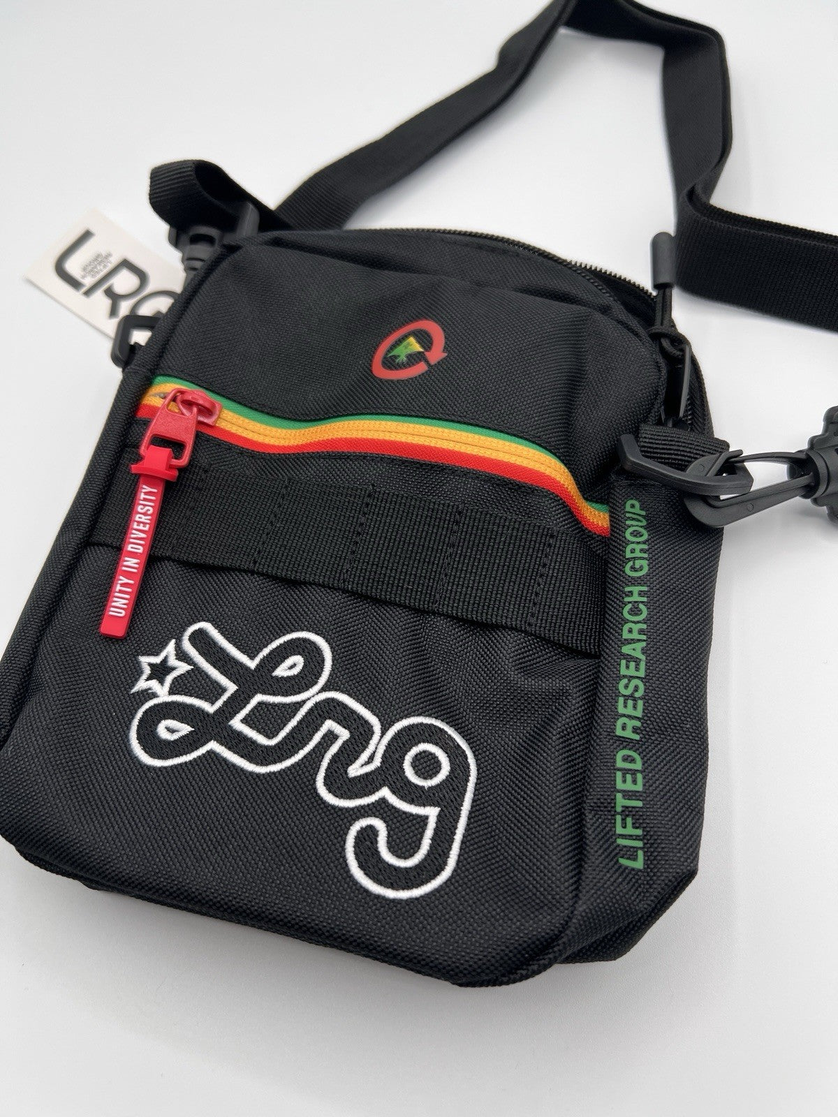LRG Remix Utility Crossbody Bag Black Multi Shoulder Bag New With Tags