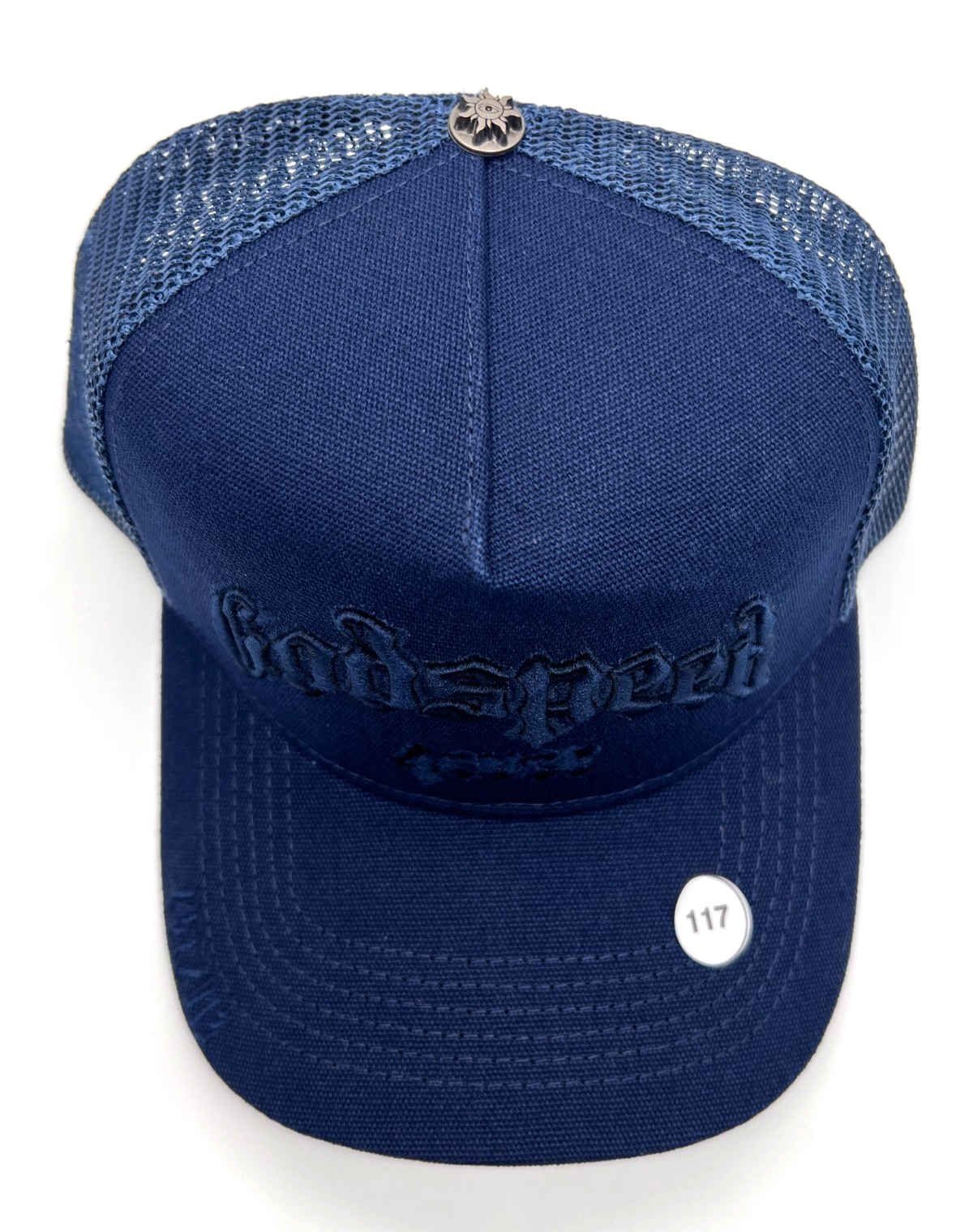 Godspeed Trucker Hat Navy Mesh Snapback OSFA New Authentic
