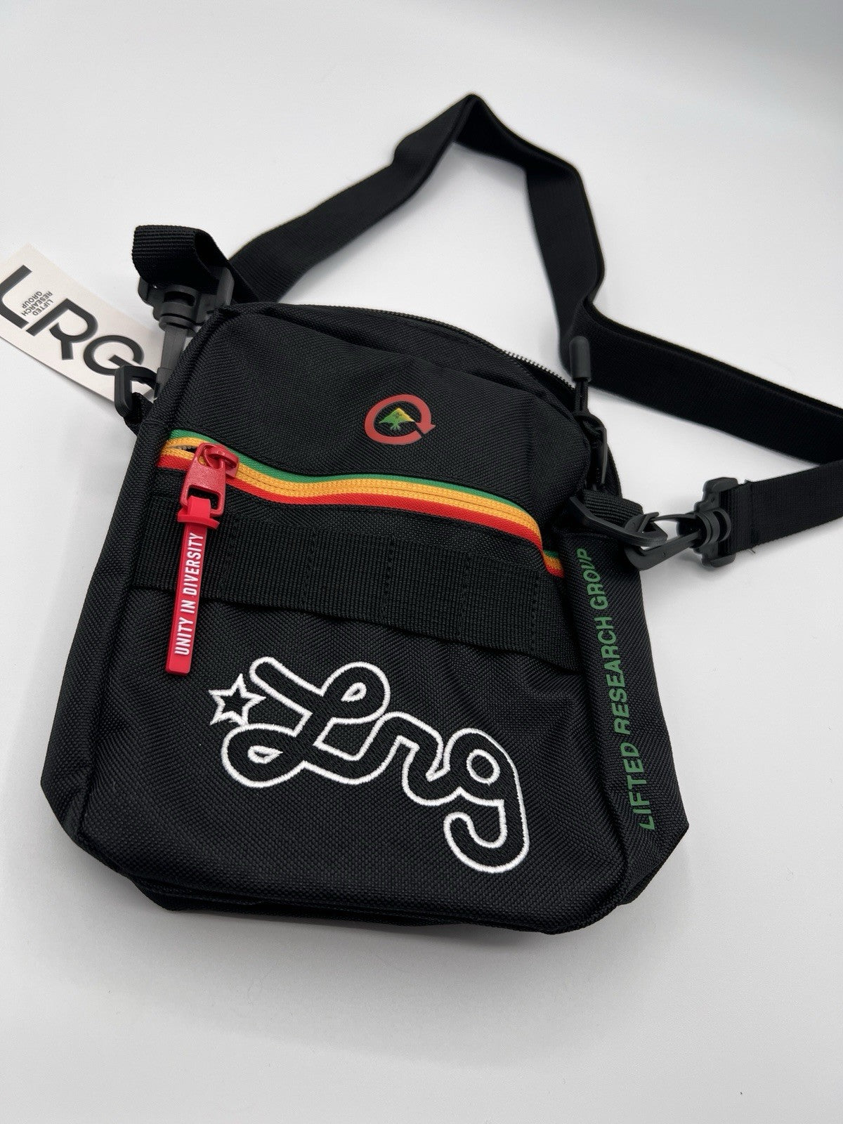 LRG Remix Utility Crossbody Bag Black Multi Shoulder Bag New With Tags