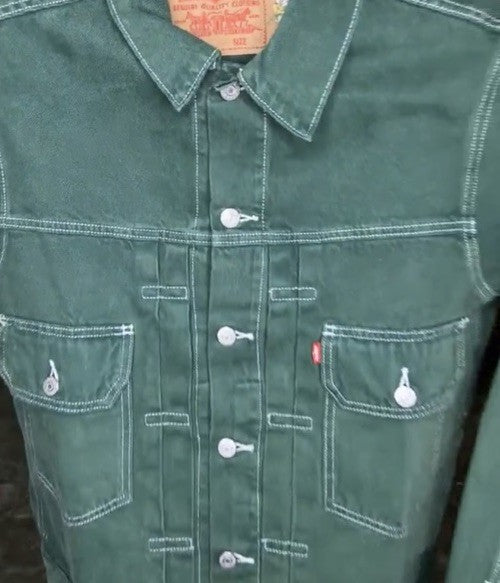 Denim Tears x Levi’s ADG Type-2 Green Denim Jacket Men’s Medium NEW