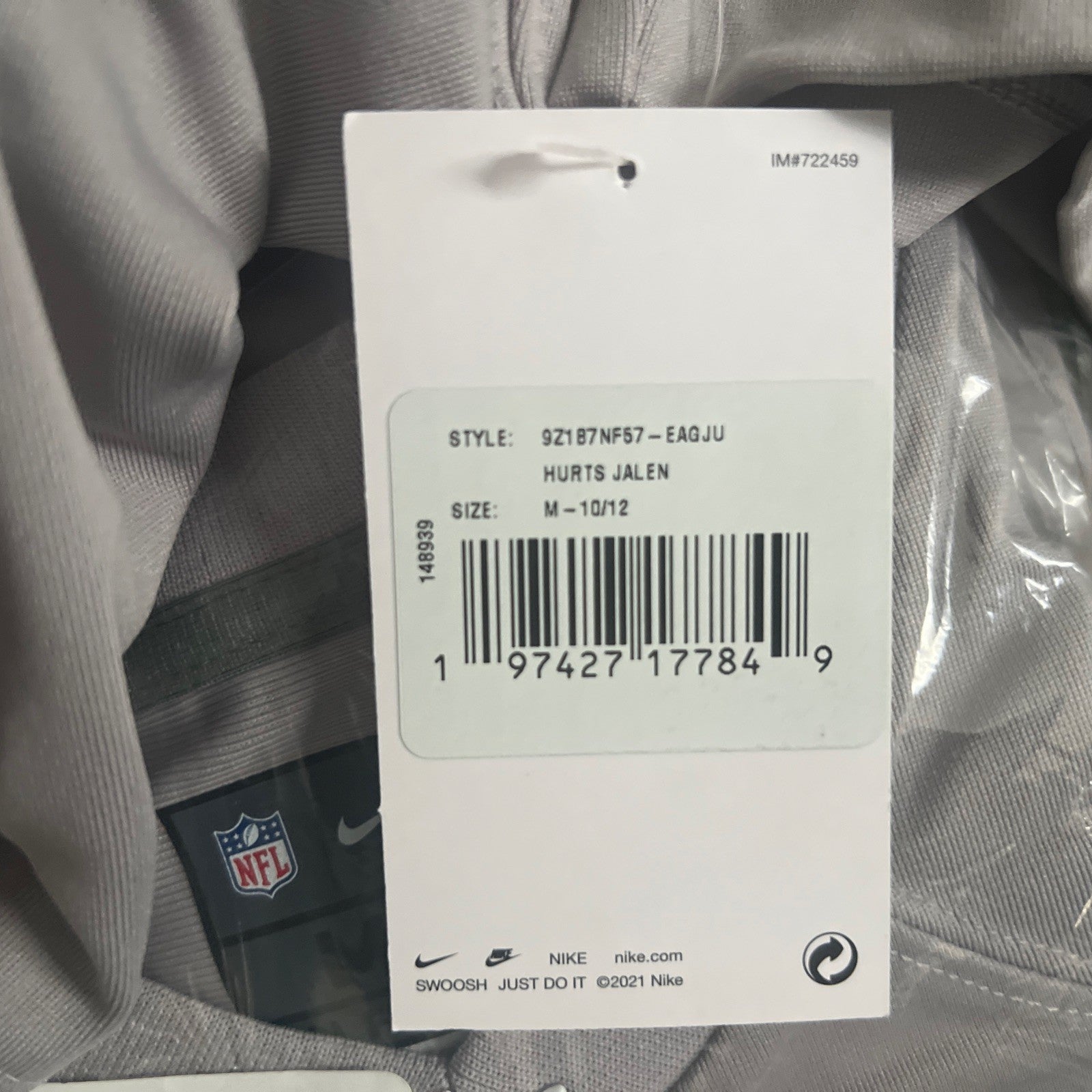 Nike Philadelphia Eagles Jalen Hurts Super Bowl LVII Youth Medium Jersey
