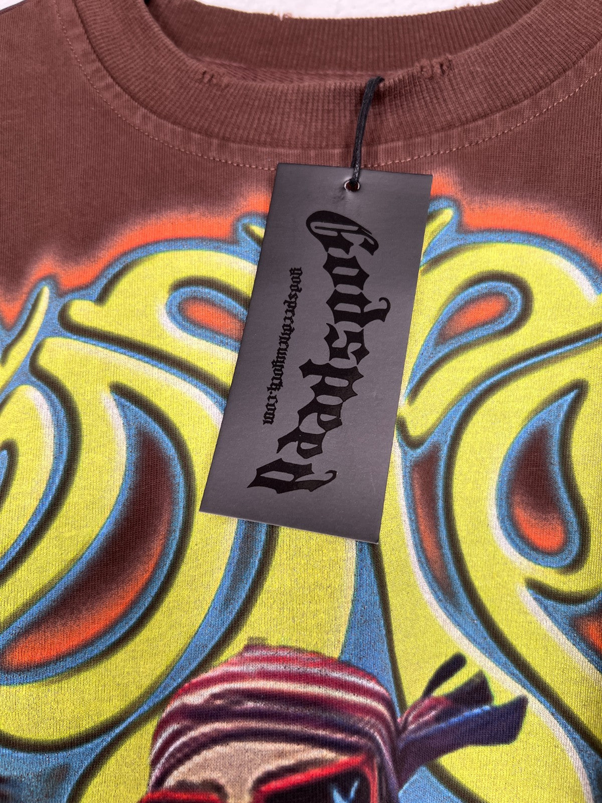 Godspeed Wave Runner T-Shirt Brown Wash /444 Size Small NWT Limited