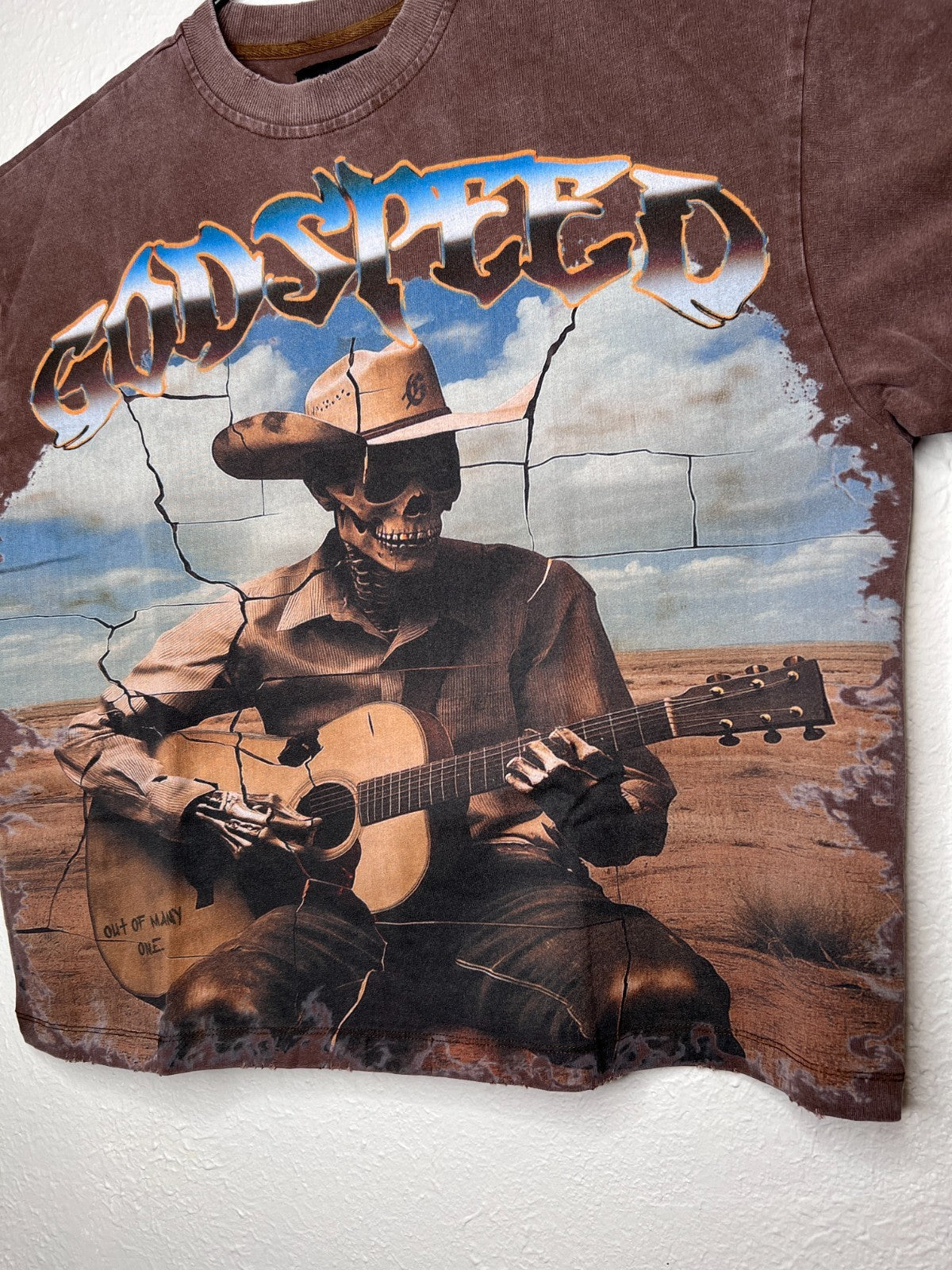 Godspeed Virtuoso Tee Light Wash Brown 251/444 Size Small NWT Rare