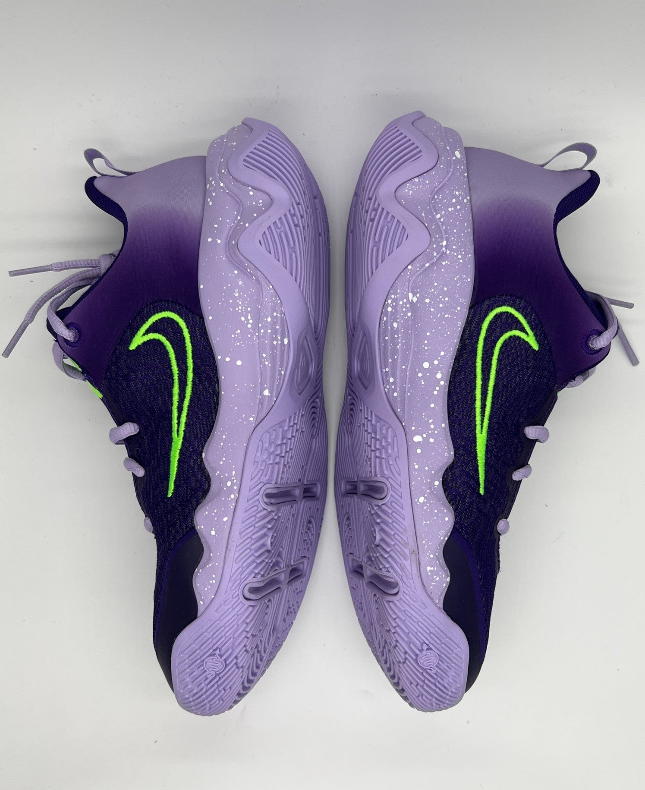 Nike Giannis Immortality 4 Purple/Green Mesh Low Top Kids Sneakers 6Y IH7664