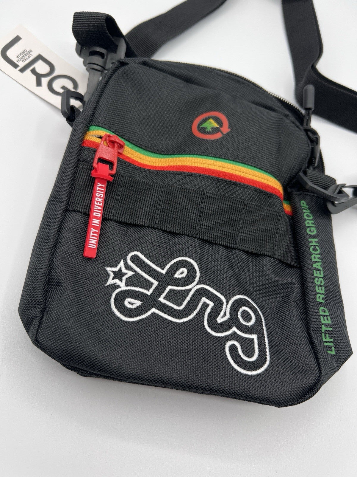 LRG Remix Utility Crossbody Bag Black Multi Shoulder Bag New With Tags