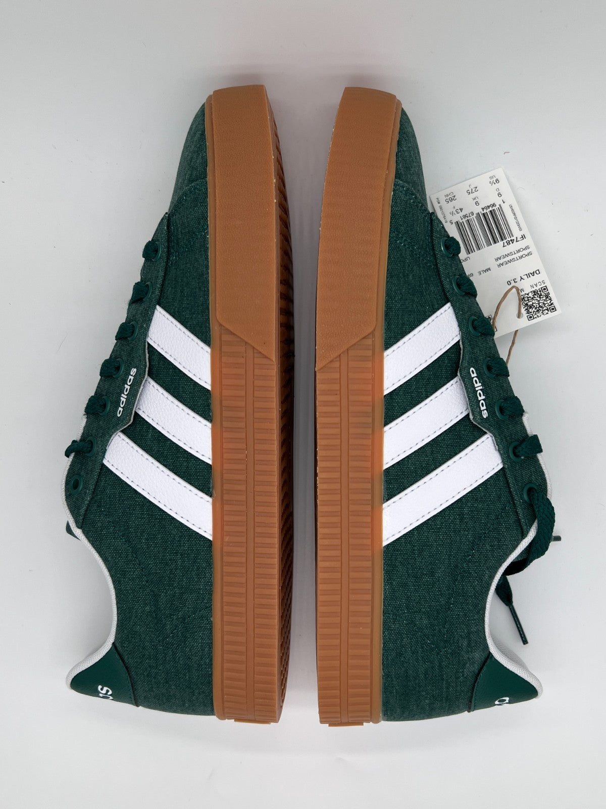 Adidas Daily 3.0 Green White Gum Men's Sneakers IF7487 Size 9.5 New