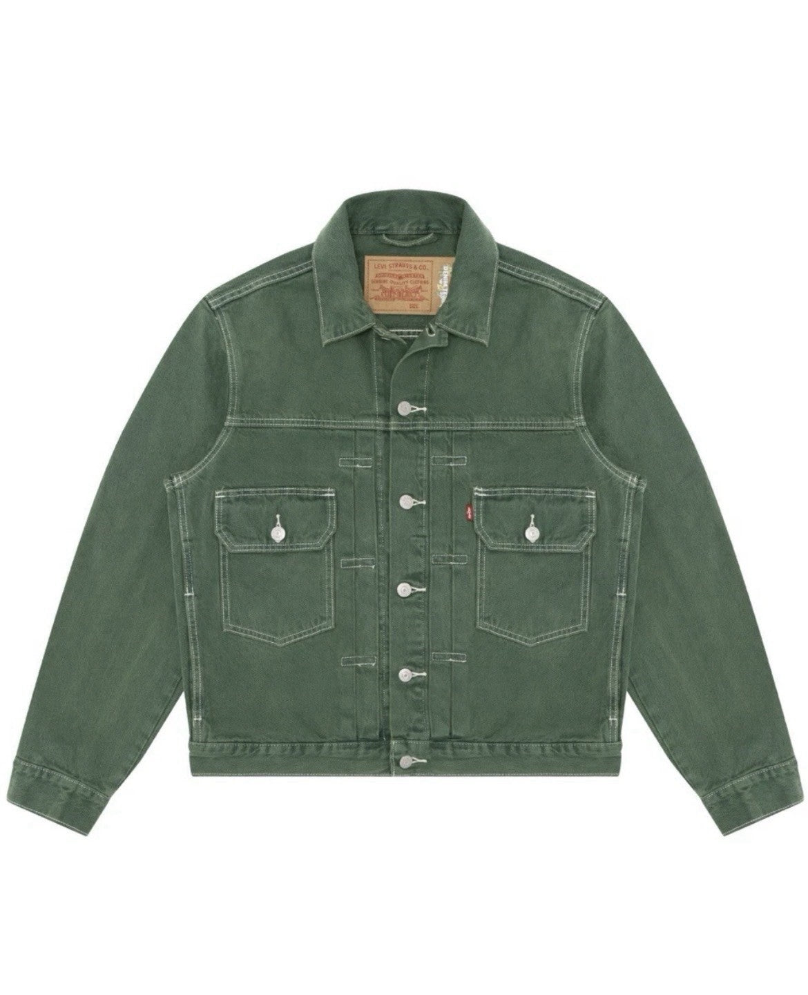 Denim Tears x Levi’s ADG Type-2 Green Denim Jacket Men’s Medium NEW