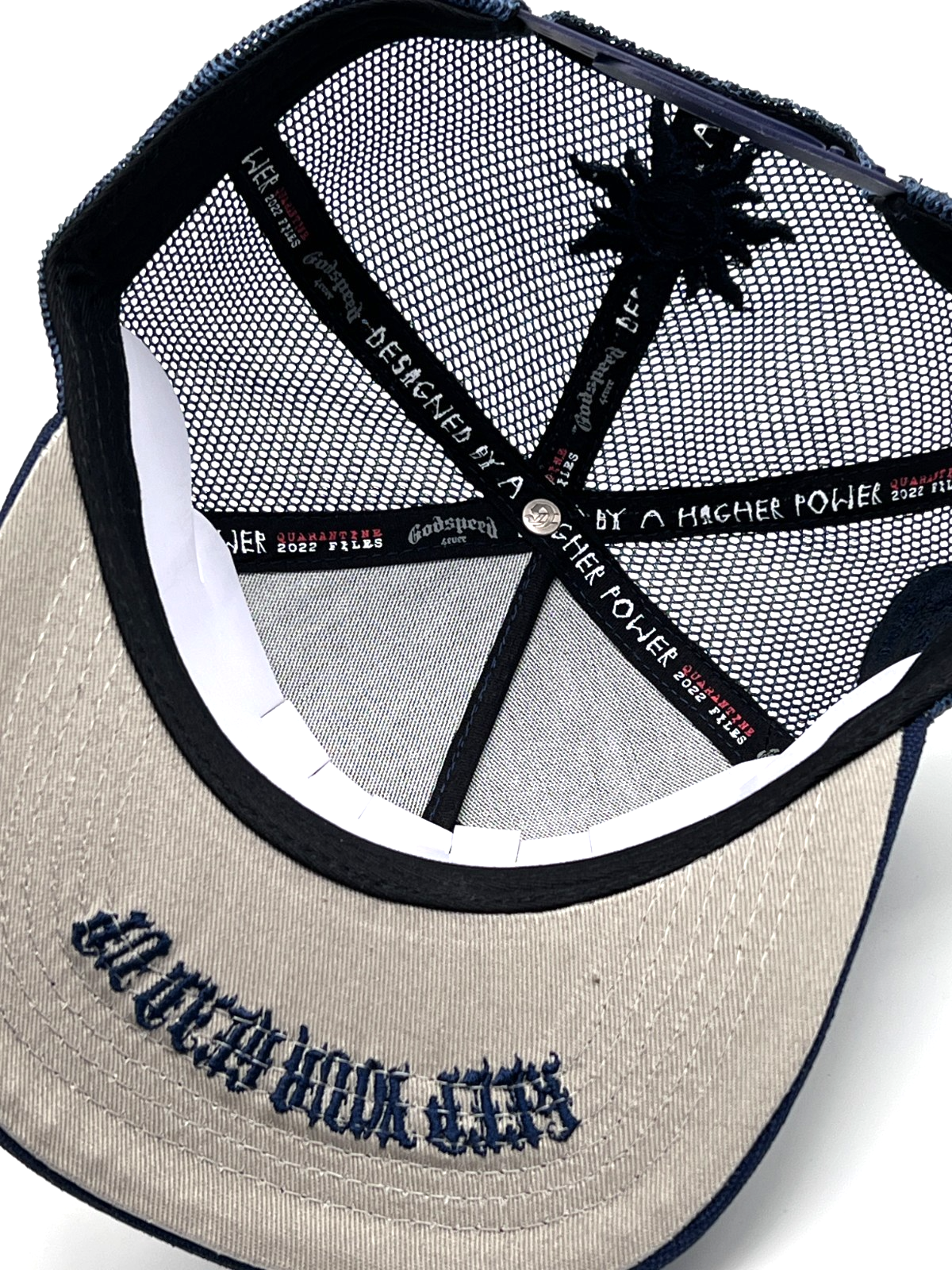 Godspeed Trucker Hat Navy Mesh Snapback OSFA New Authentic