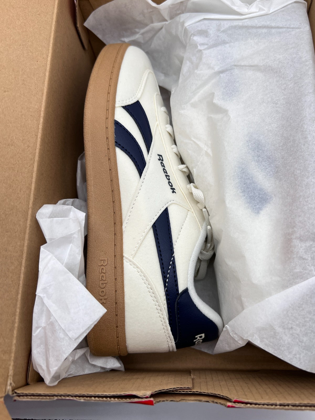 Reebok Smash Edge Navy Blue, Gray, & Off White Men’s Size