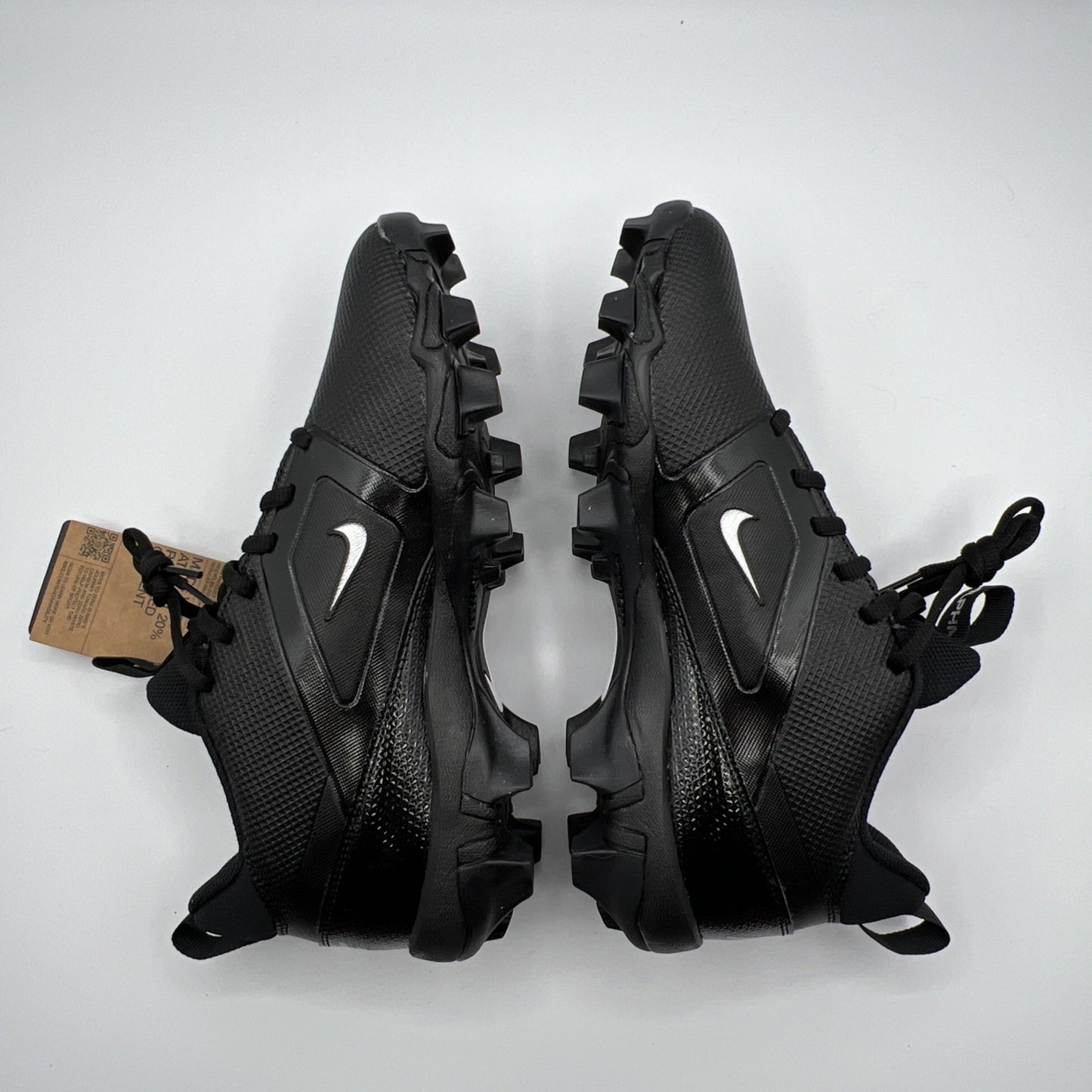 Nike Alpha Menace 4 Shark Football Cleats Black Silver Men’s 8 FN0028-002