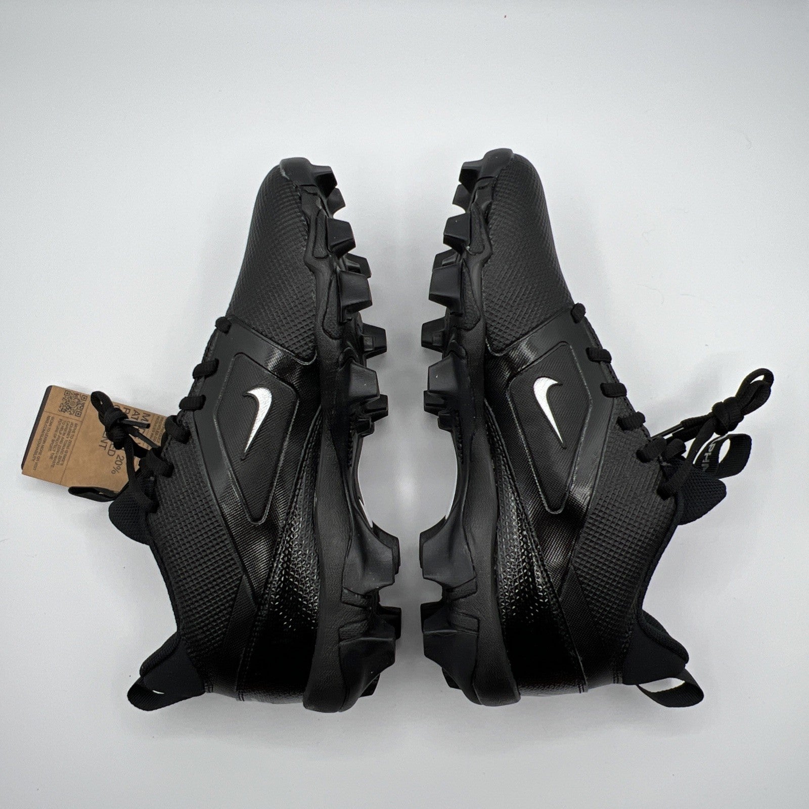 Nike Alpha Menace 4 Shark Football Cleats Black Silver Men’s 8 FN0028-002